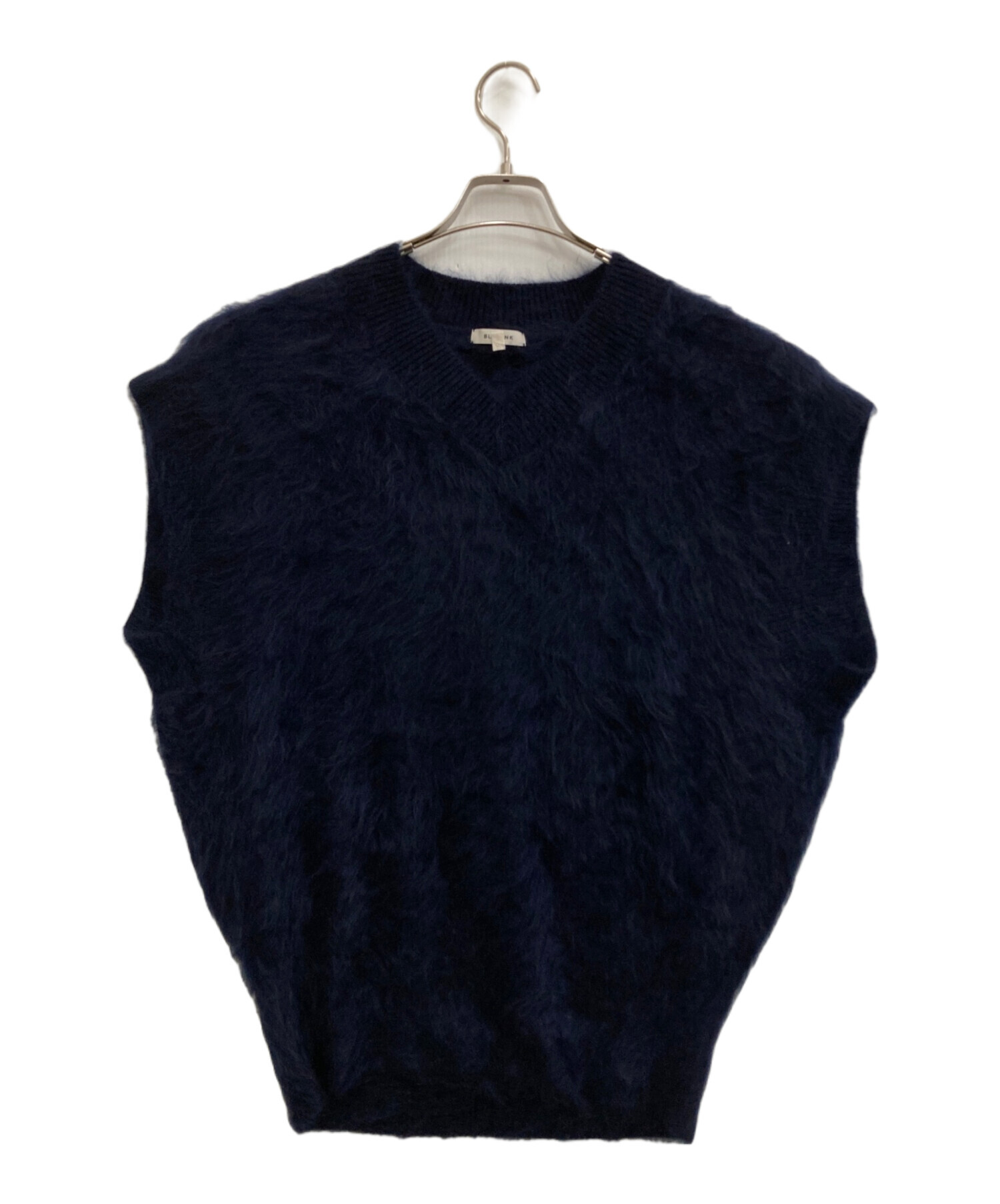 中古・古着通販】BLAMINK (ブラミンク) カシミヤニットベスト ネイビー