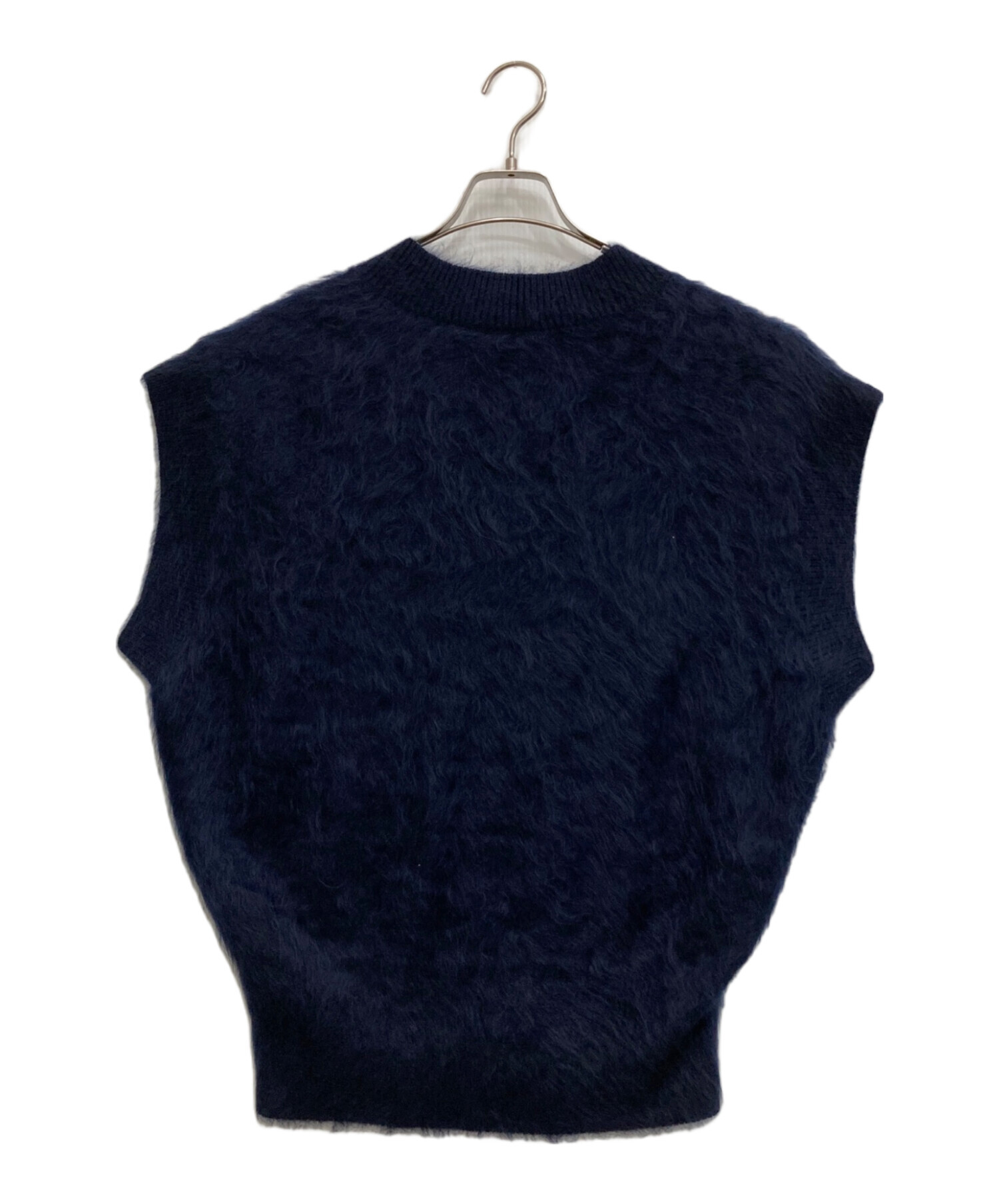 中古・古着通販】BLAMINK (ブラミンク) カシミヤニットベスト ネイビー