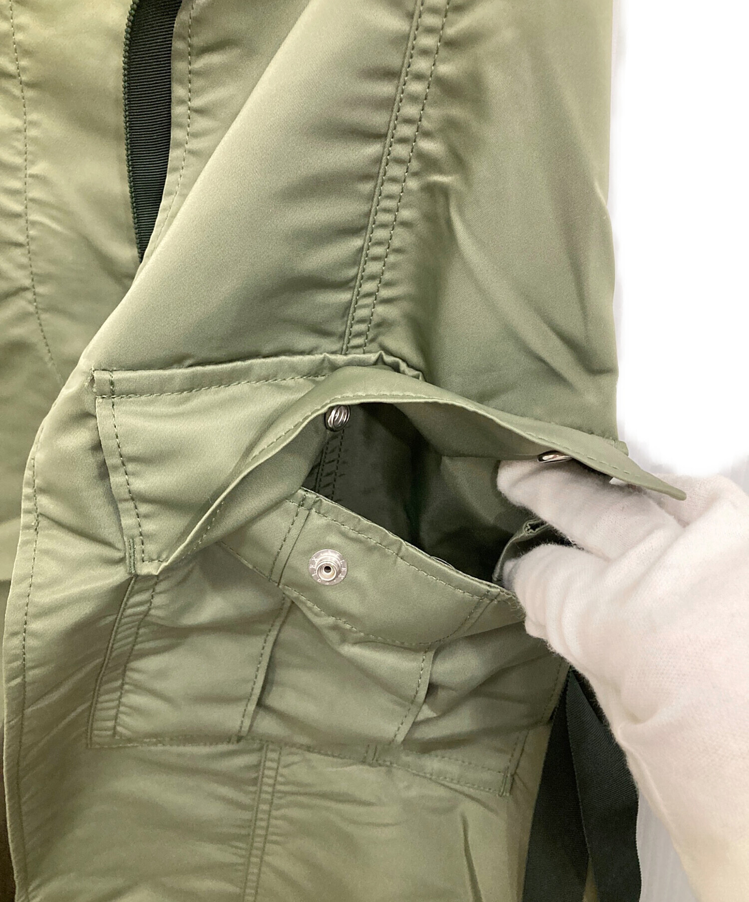 中古・古着通販】sacai (サカイ) MA1ドッキングラップスカート