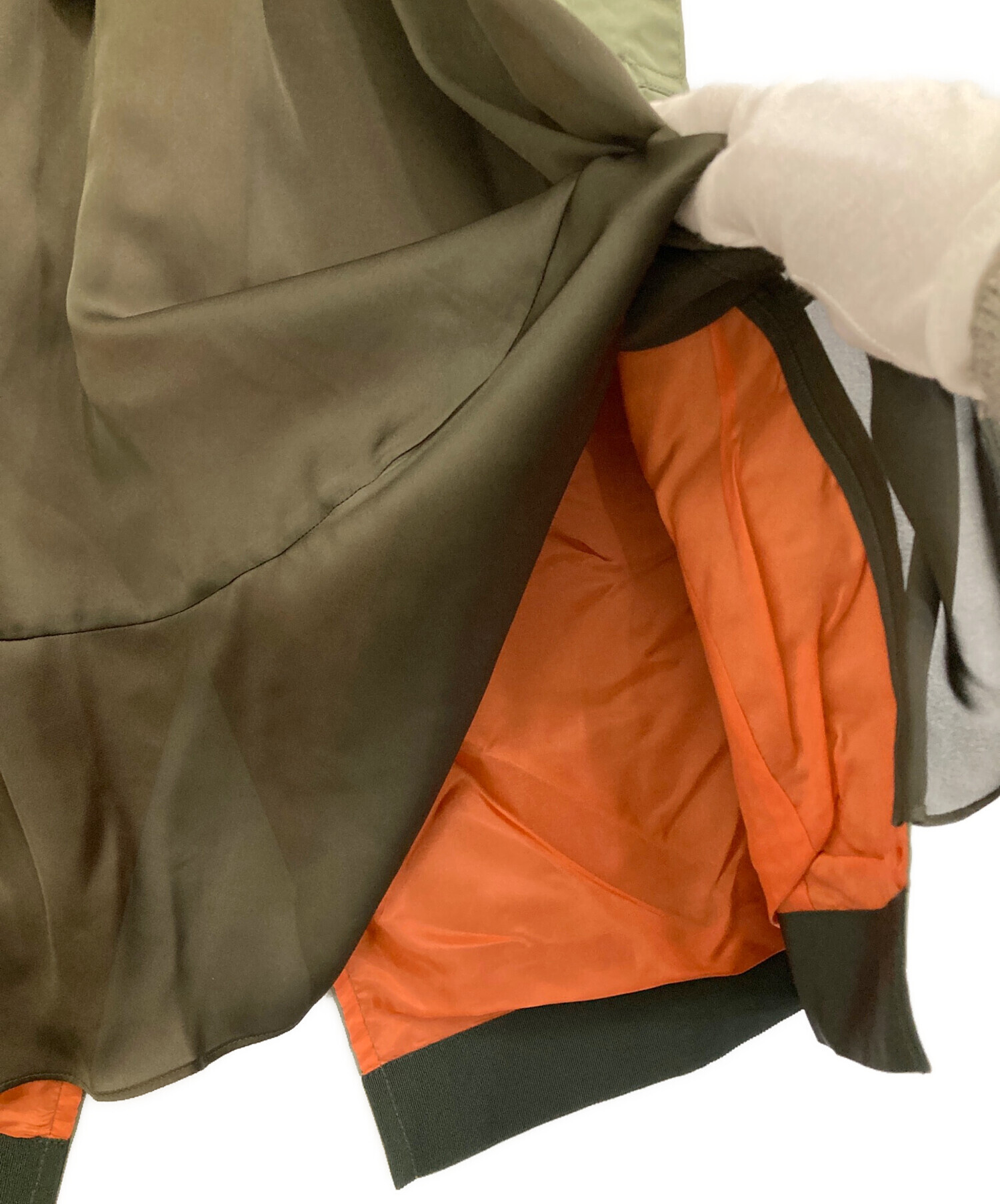 中古・古着通販】sacai (サカイ) MA1ドッキングラップスカート