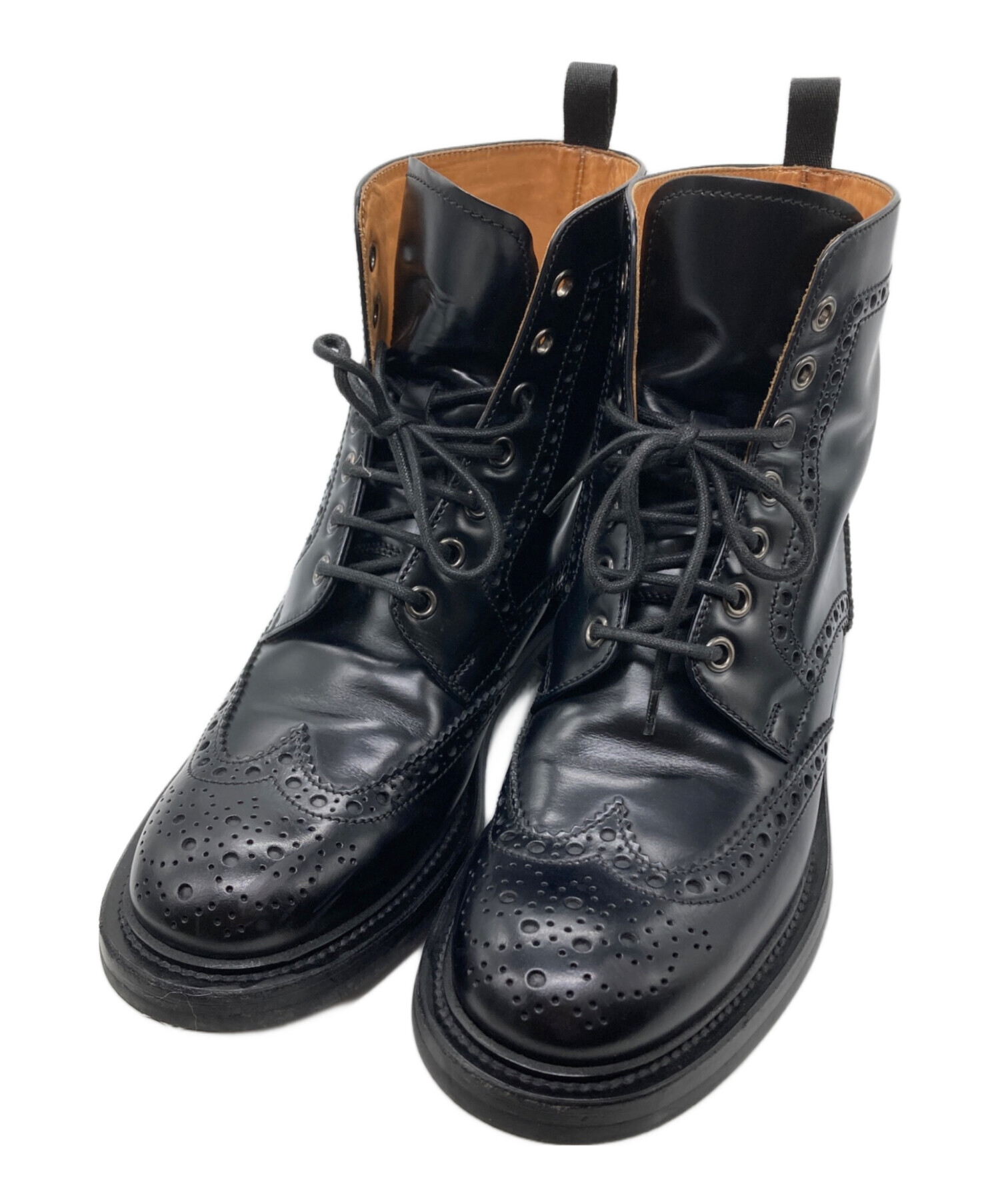 中古・古着通販】Church's (チャーチ) ウィングチップブーツ ブラック