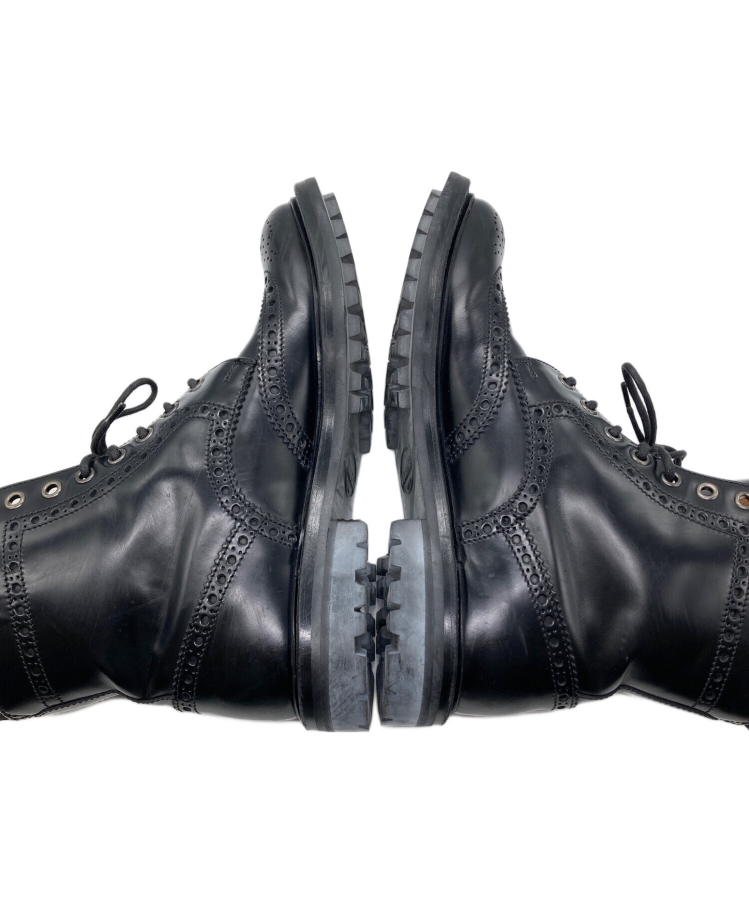 中古・古着通販】Church's (チャーチ) ウィングチップブーツ ブラック