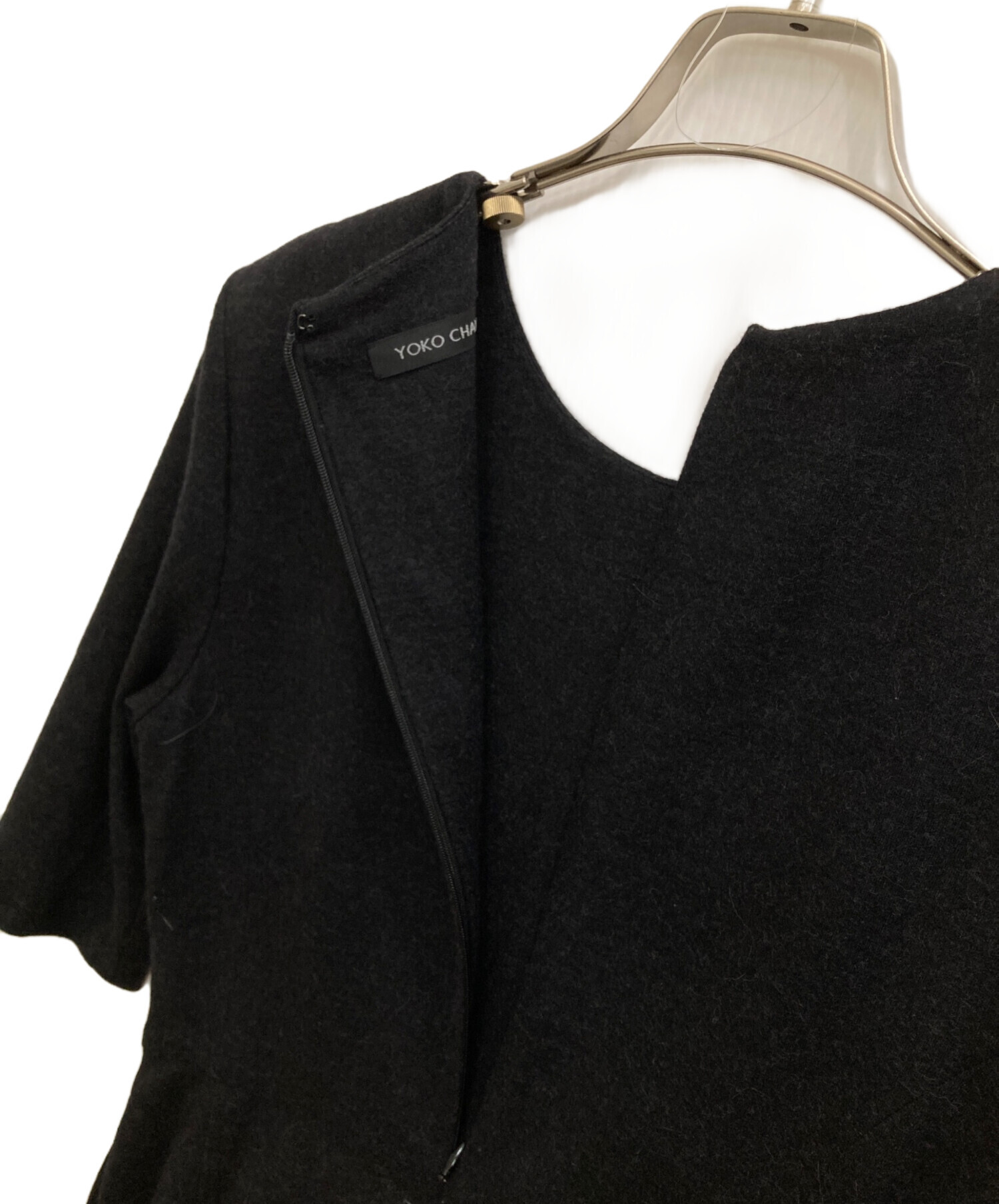 中古・古着通販】YOKO CHAN (ヨーコチャン) ウールワンピース ブラック
