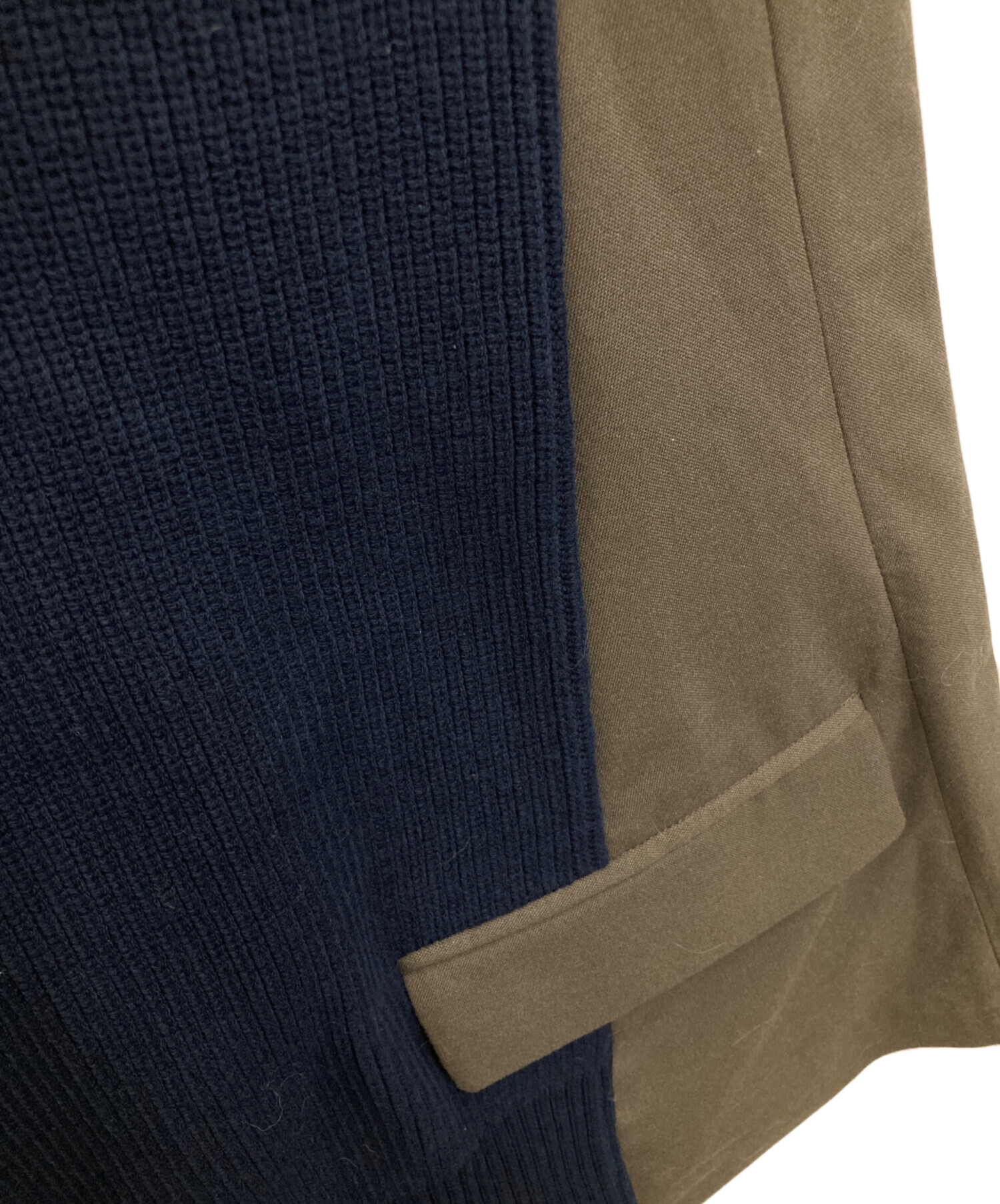 中古・古着通販】sacai (サカイ) バックプリーツ ニット切替 プル