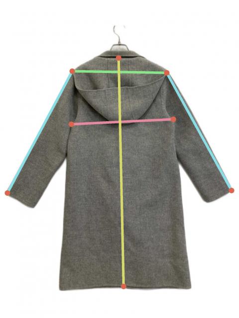 中古・古着通販】theory (セオリー) カシミヤ混コート グレー サイズ:P