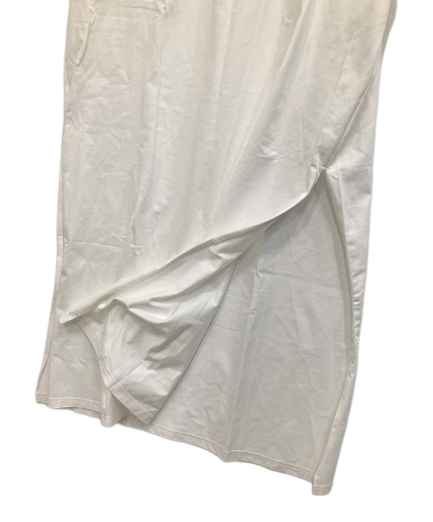 中古・古着通販】HYKE (ハイク) カットソーワンピース ホワイト サイズ