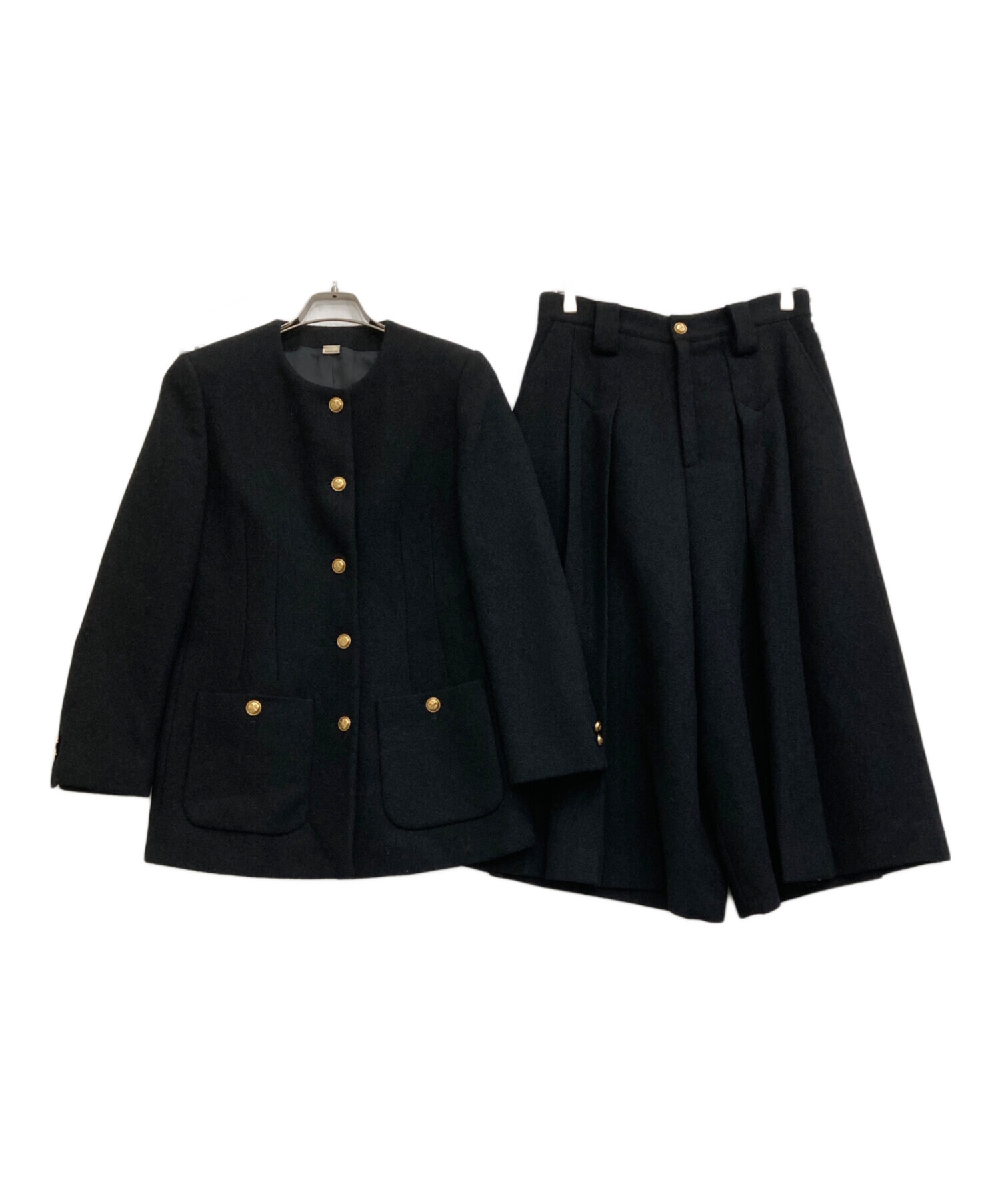 中古・古着通販】GUCCI (グッチ) ウールツイードセットアップ ブラック