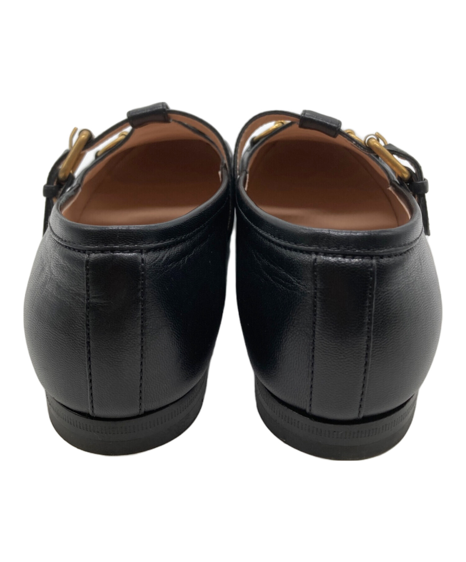 中古・古着通販】GUCCI (グッチ) ホースビットレザーシューズ ブラック