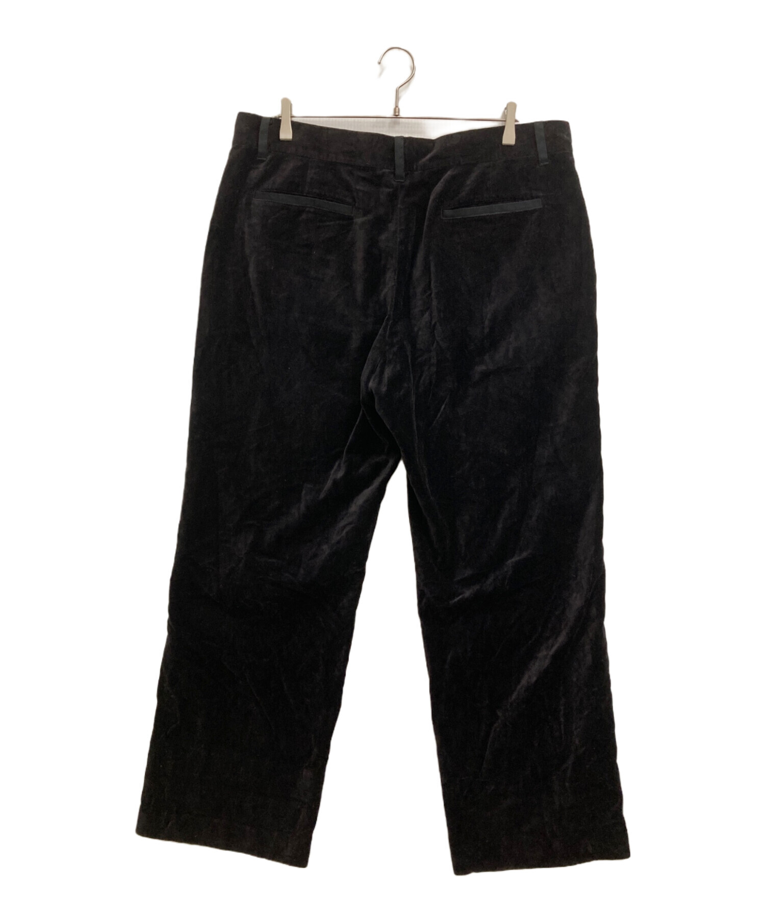 中古・古着通販】SEAN JOHN (ショーンジョン) ベロアパンツ ブラック 