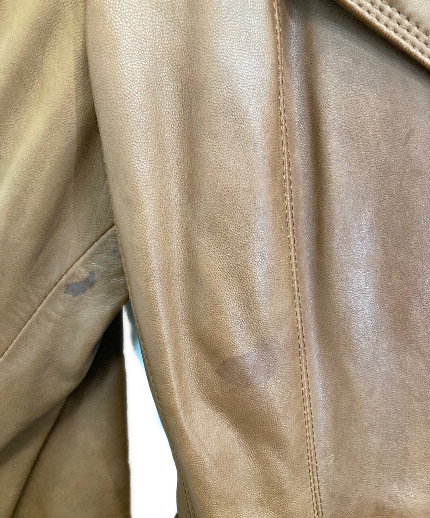 中古・古着通販】COLE HAAN (コールハーン) ラムレザートレンチコート