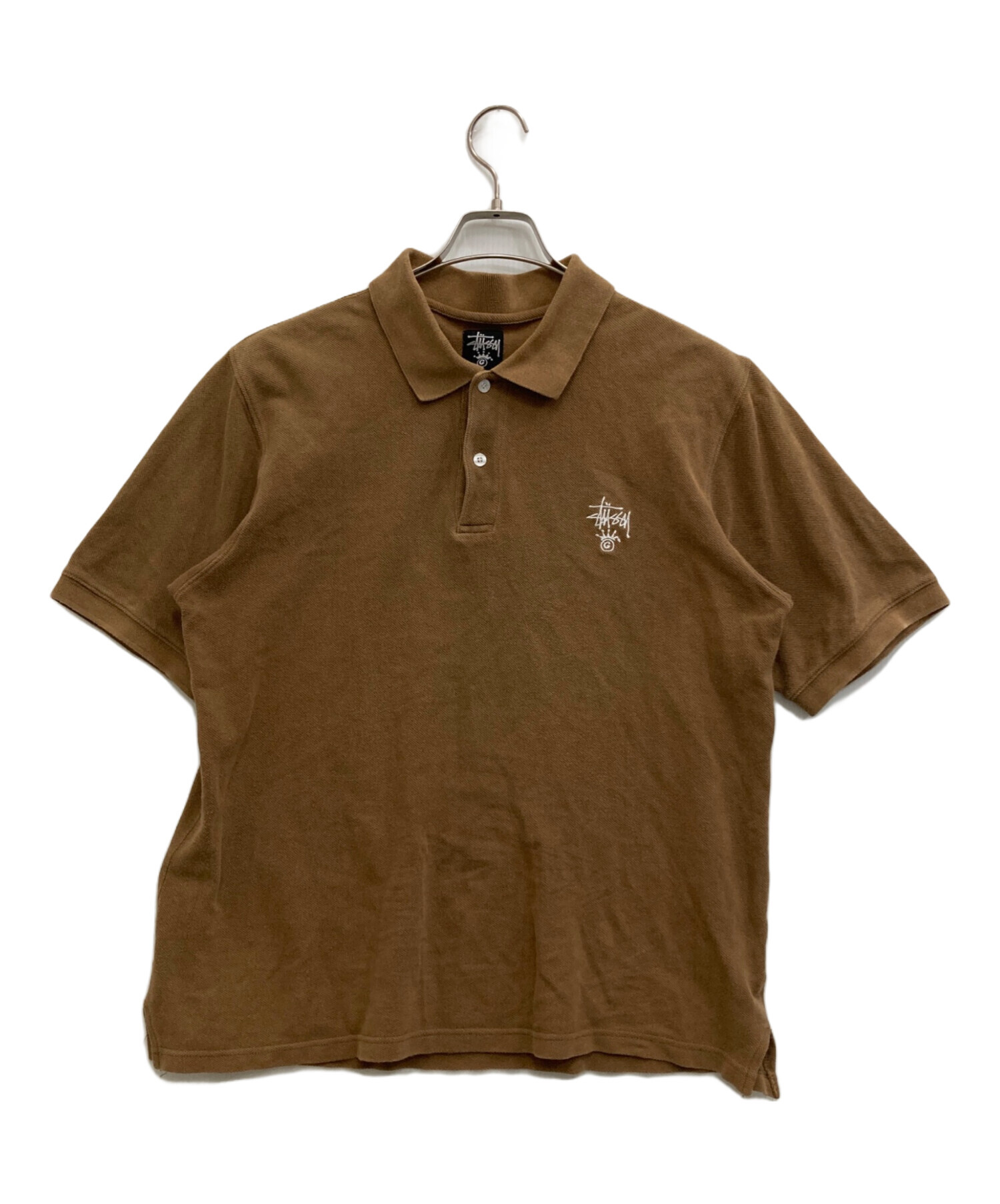 中古・古着通販】stussy (ステューシー) ポロシャツ ブラウン サイズ:M