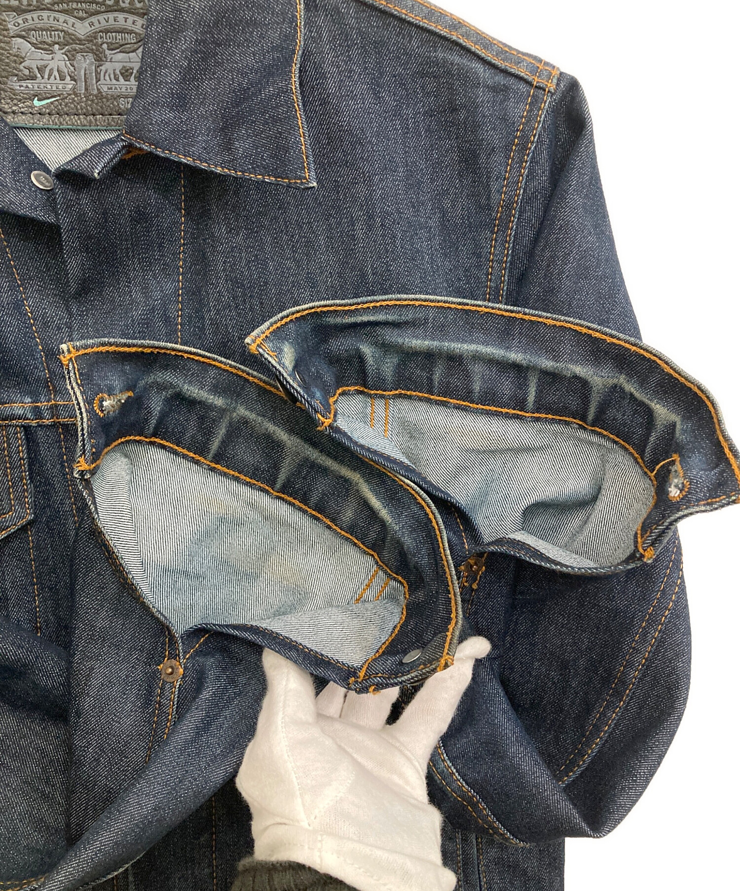 中古・古着通販】LEVI'S (リーバイス) NIKE (ナイキ) デニムジャケット