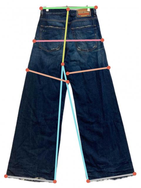 中古・古着通販】DIESEL (ディーゼル) デニムパンツ インディゴ サイズ