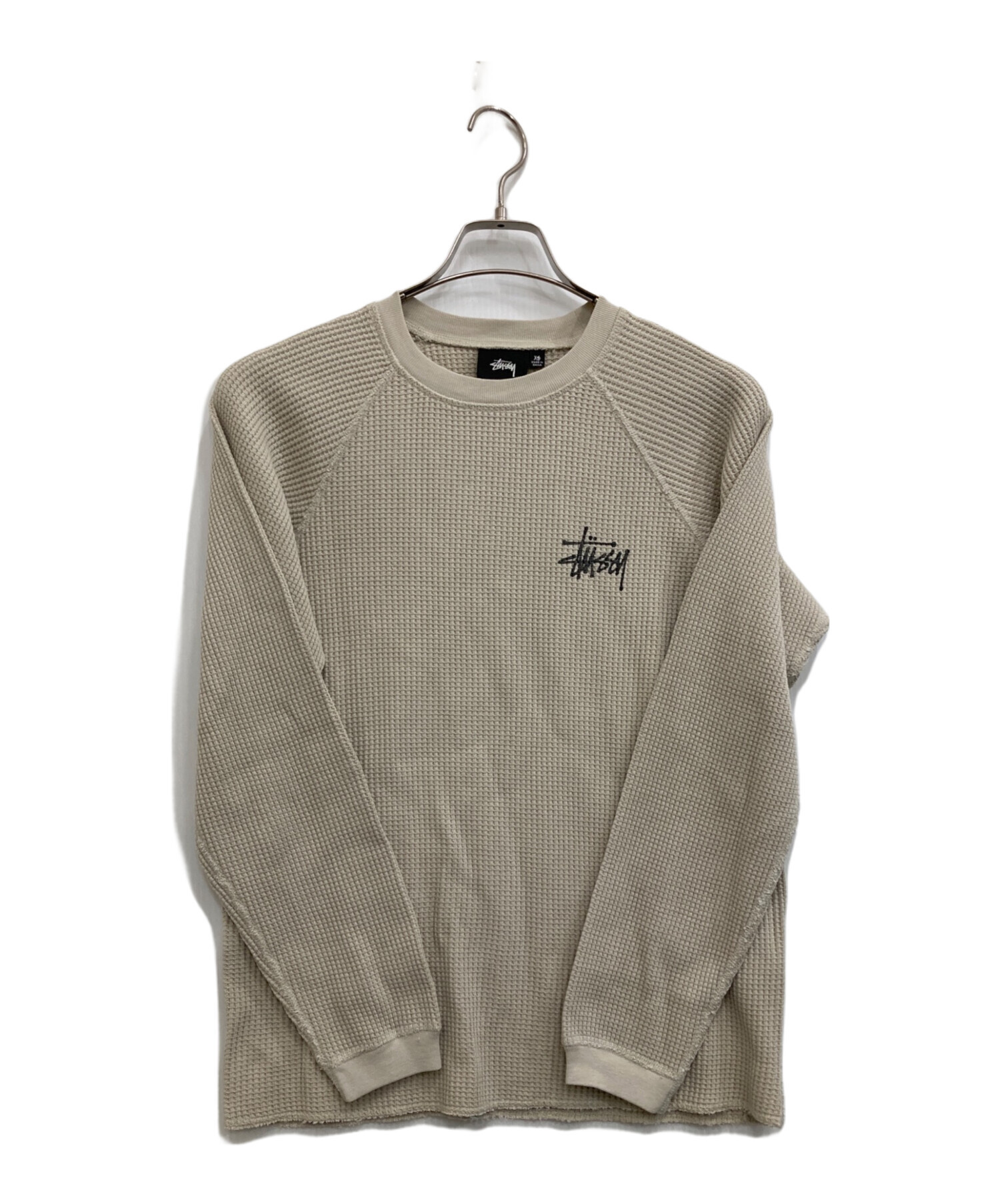 中古・古着通販】stussy (ステューシー) 長袖カットソー ベージュ