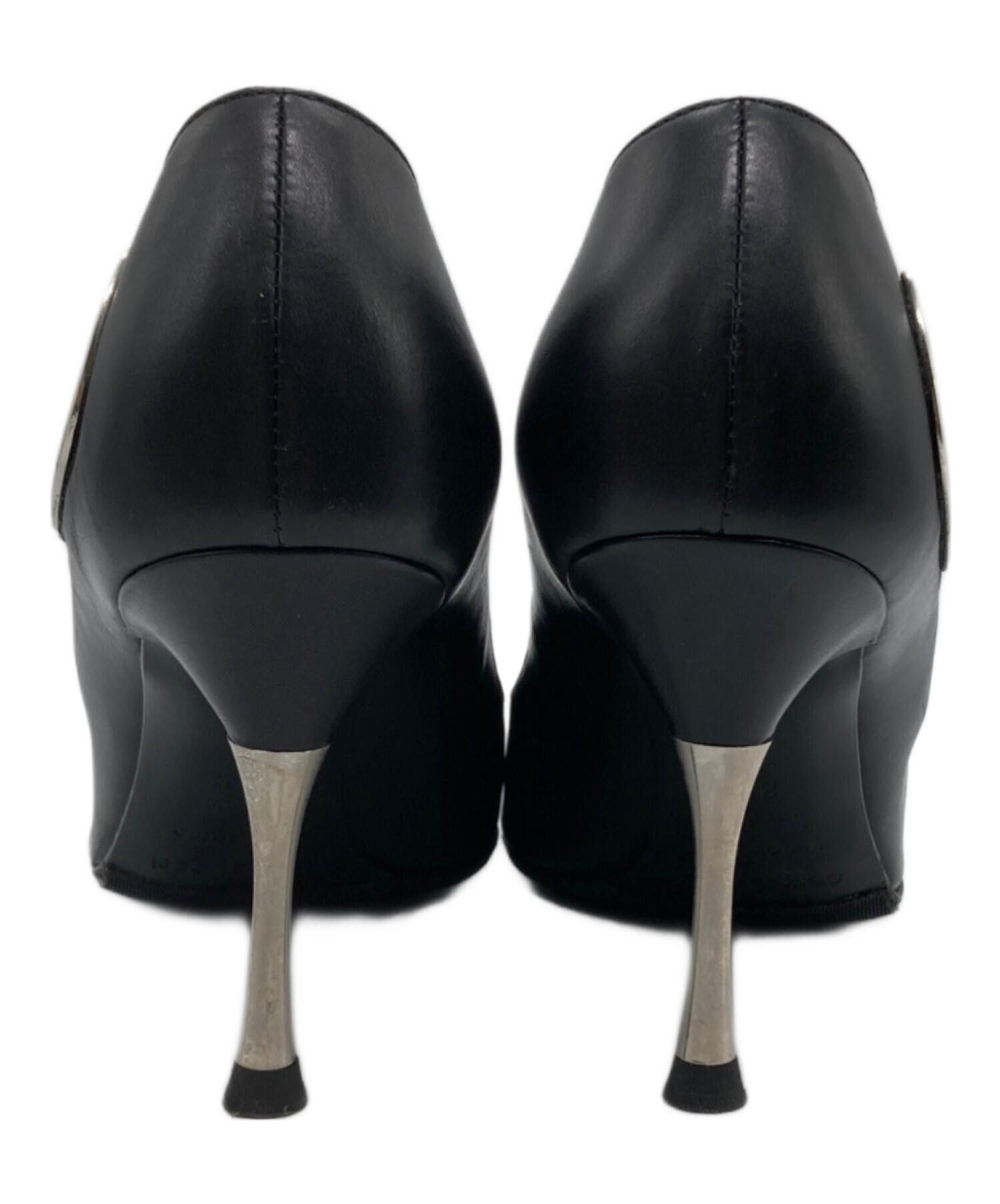 sergio rossi ブラック ハイヒール・パンプス　黒　37.5 中古・古着通販】sergio rossi (セルジオロッシ) パンプス ブラック