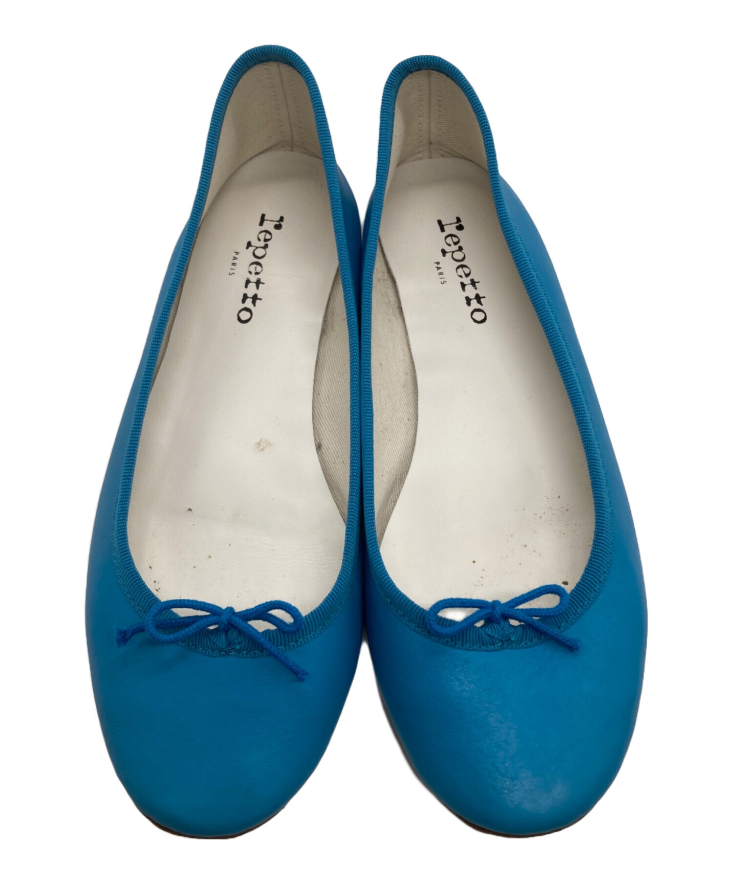 レペット repetto 38 1/2 ブルー 中古・古着通販】repetto (レペット) フラットシューズ スカイブルー