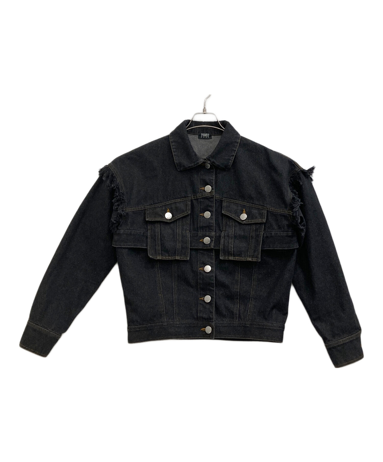 新品 PAMEO POSE 2WAY DENIM JACKET フリンジ 中古・古着通販】PAMEO POSE (パメオポーズ) デニムジャケット