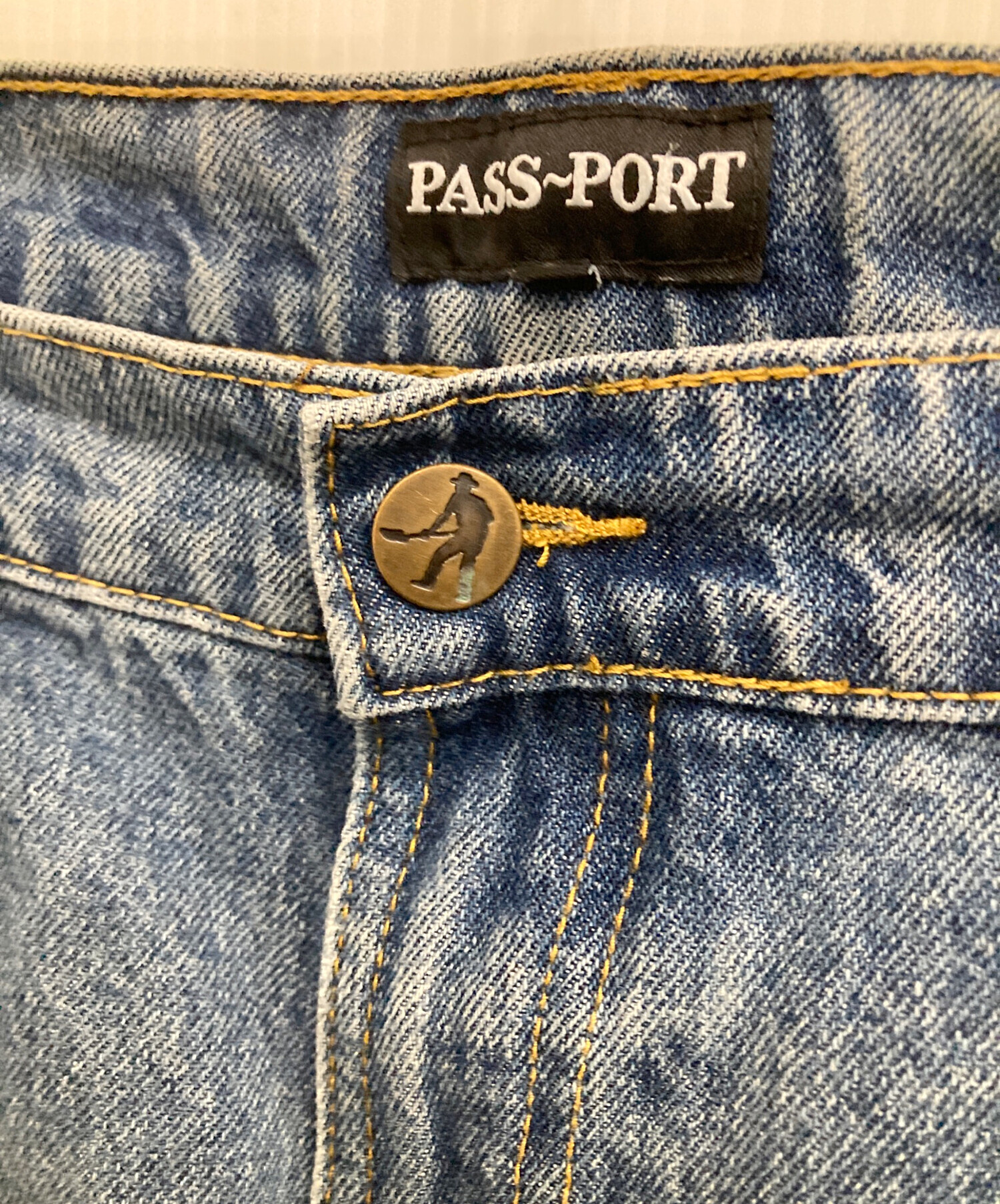 中古・古着通販】PASSPORT (パスポート) デニムパンツ インディゴ