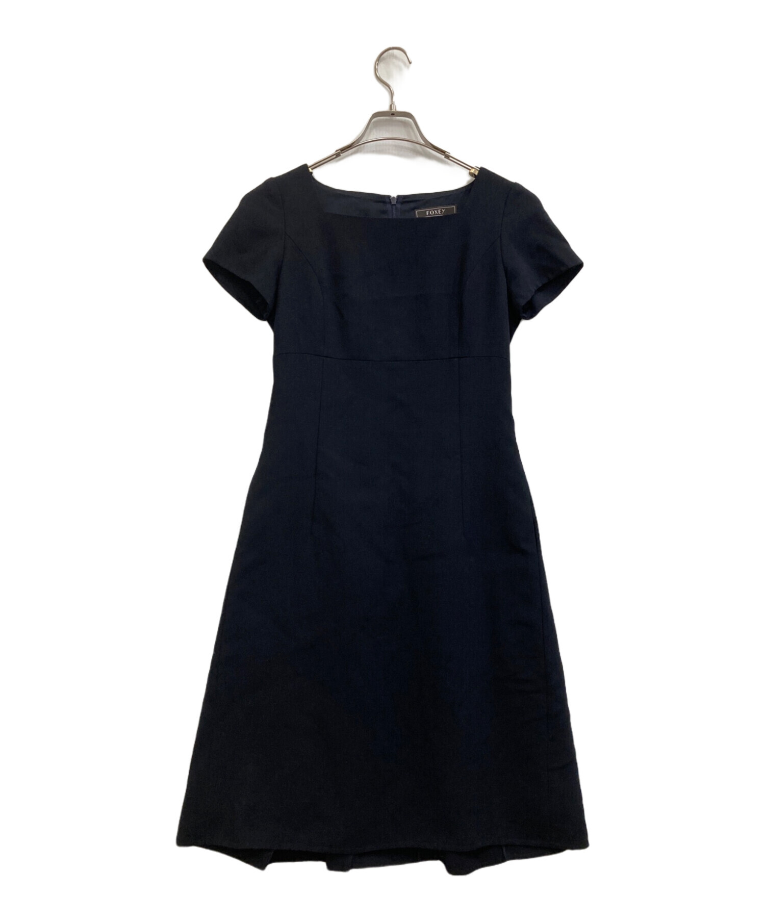 フォクシー　FOXEYNY ドレス　バロン　ワンピース　38 ネイビー 中古・古着通販】FOXEY (フォクシー) ワンピース ネイビー サイズ:38