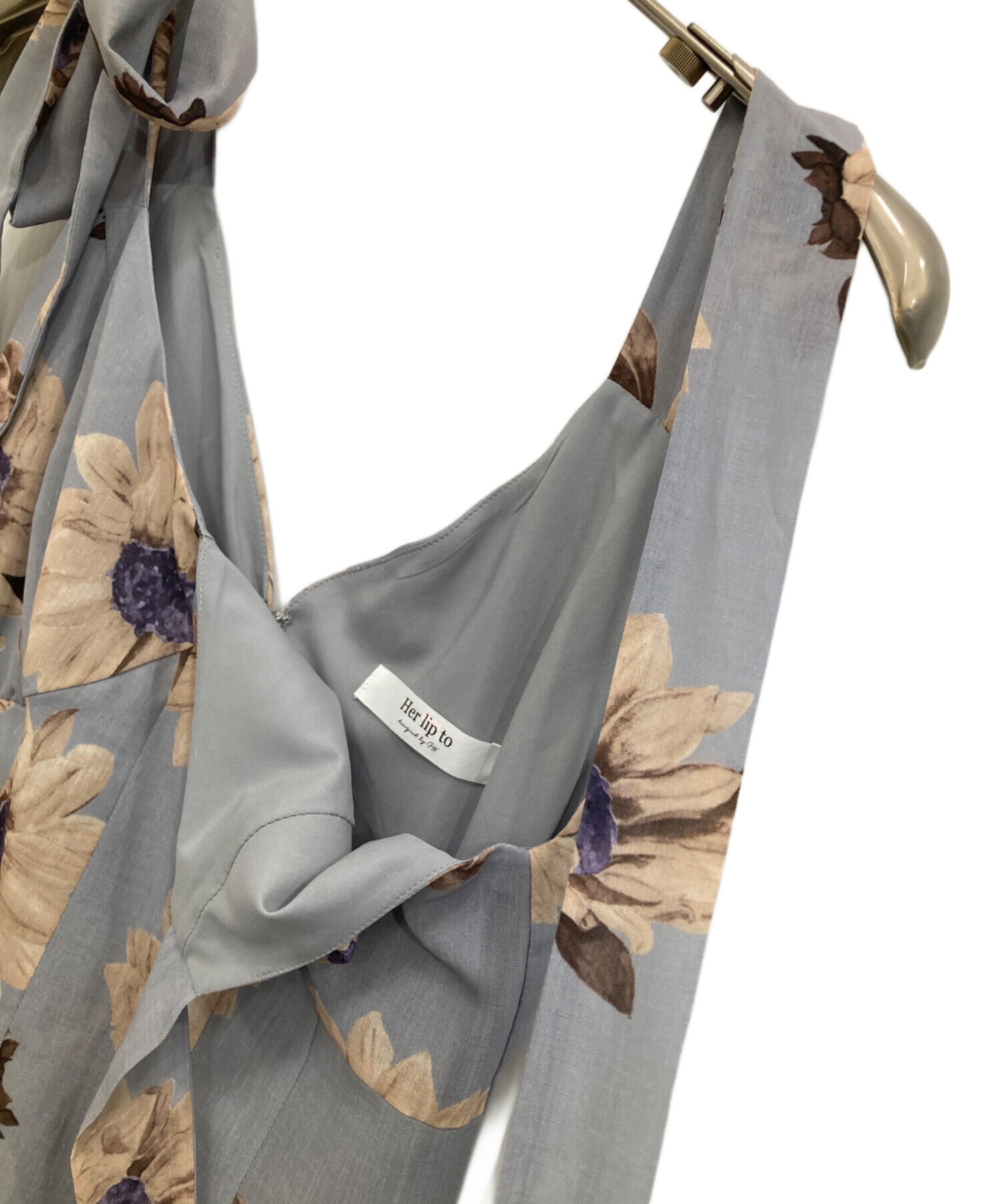 中古・古着通販】Her lip to (ハーリップトゥ) Sunflower-Printed Midi 