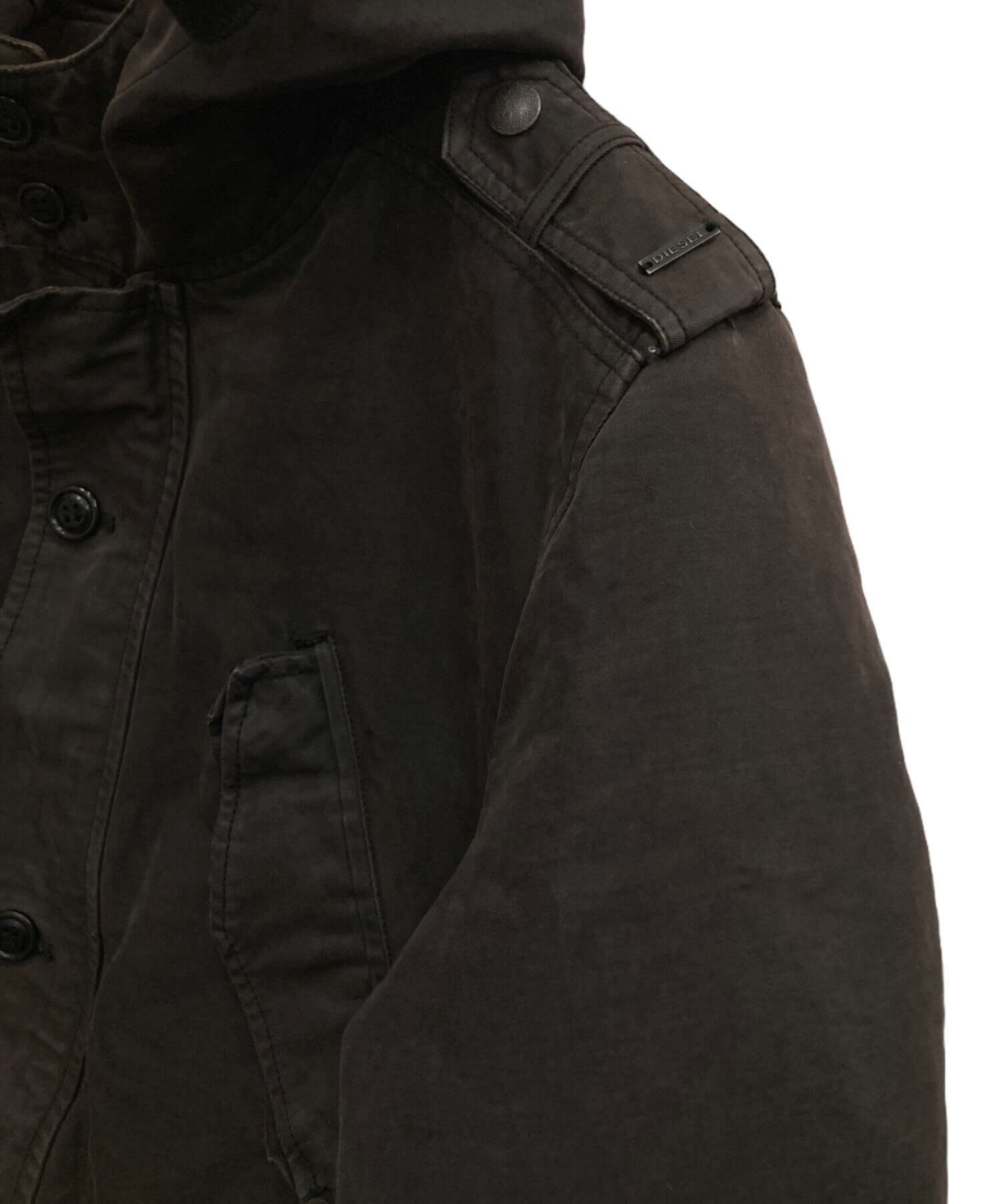 中古・古着通販】DIESEL (ディーゼル) ミリタリーコート グレー サイズ 