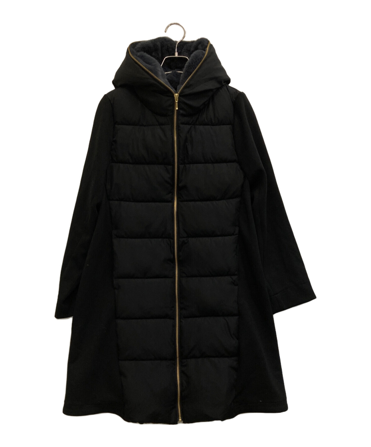 中古・古着通販】medoc (メドック) 中綿コート ブラック サイズ:38 