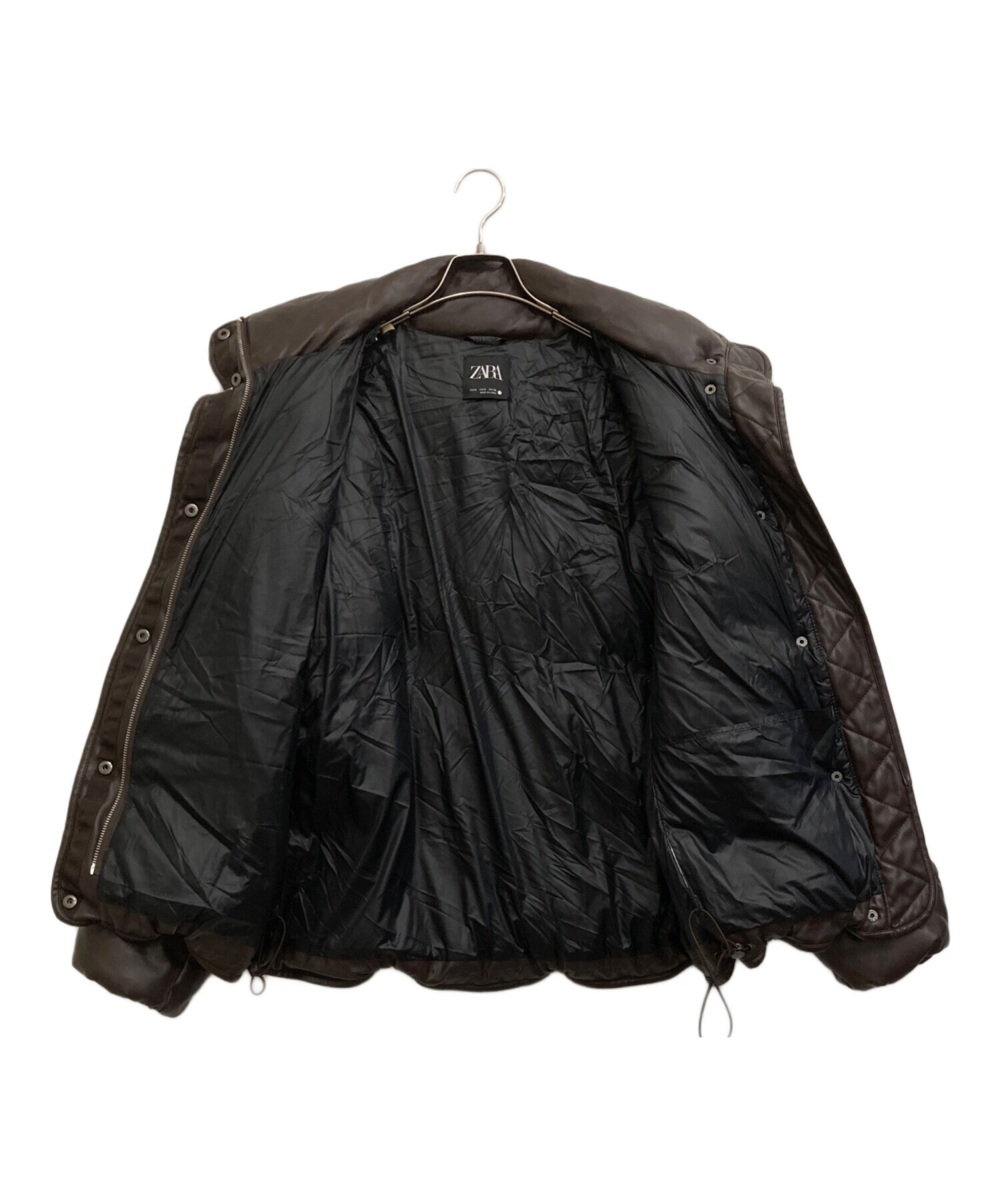 中古・古着通販】ZARA (ザラ) ダウンジャケット ブラウン サイズ:S