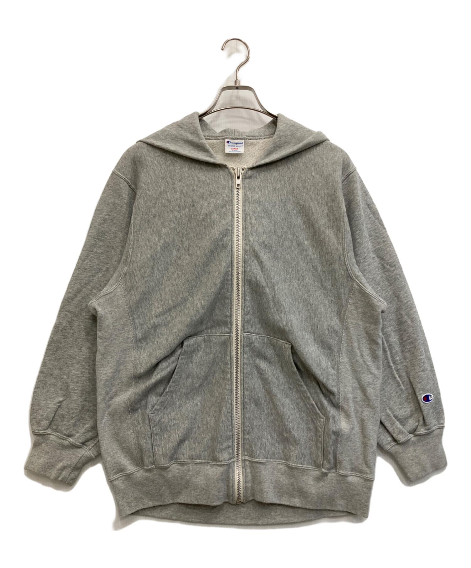 中古・古着通販】Champion (チャンピオン) ジップパーカー グレー 