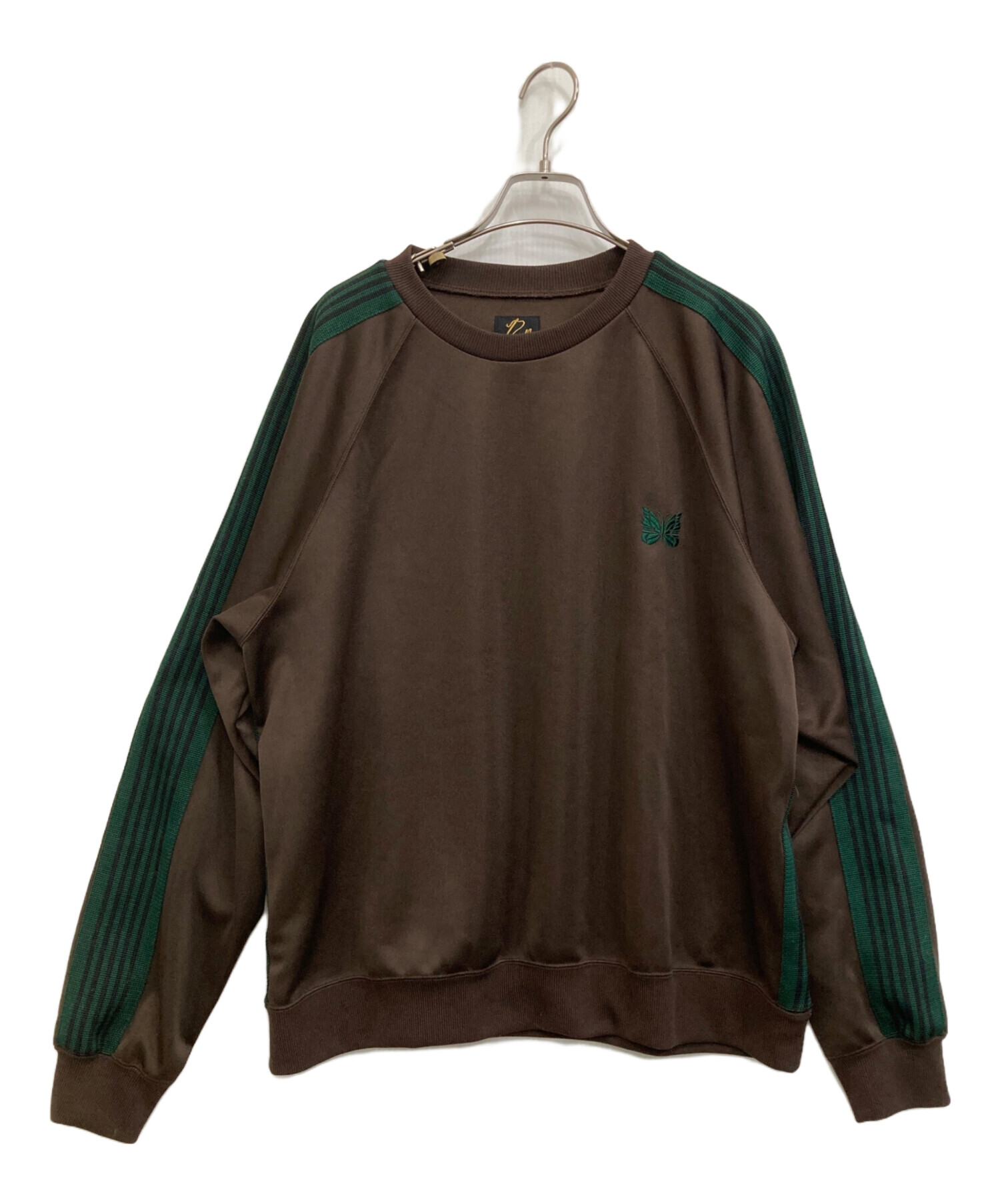 中古・古着通販】Needles (ニードルズ) Track Crew NeckShirt ブラウン