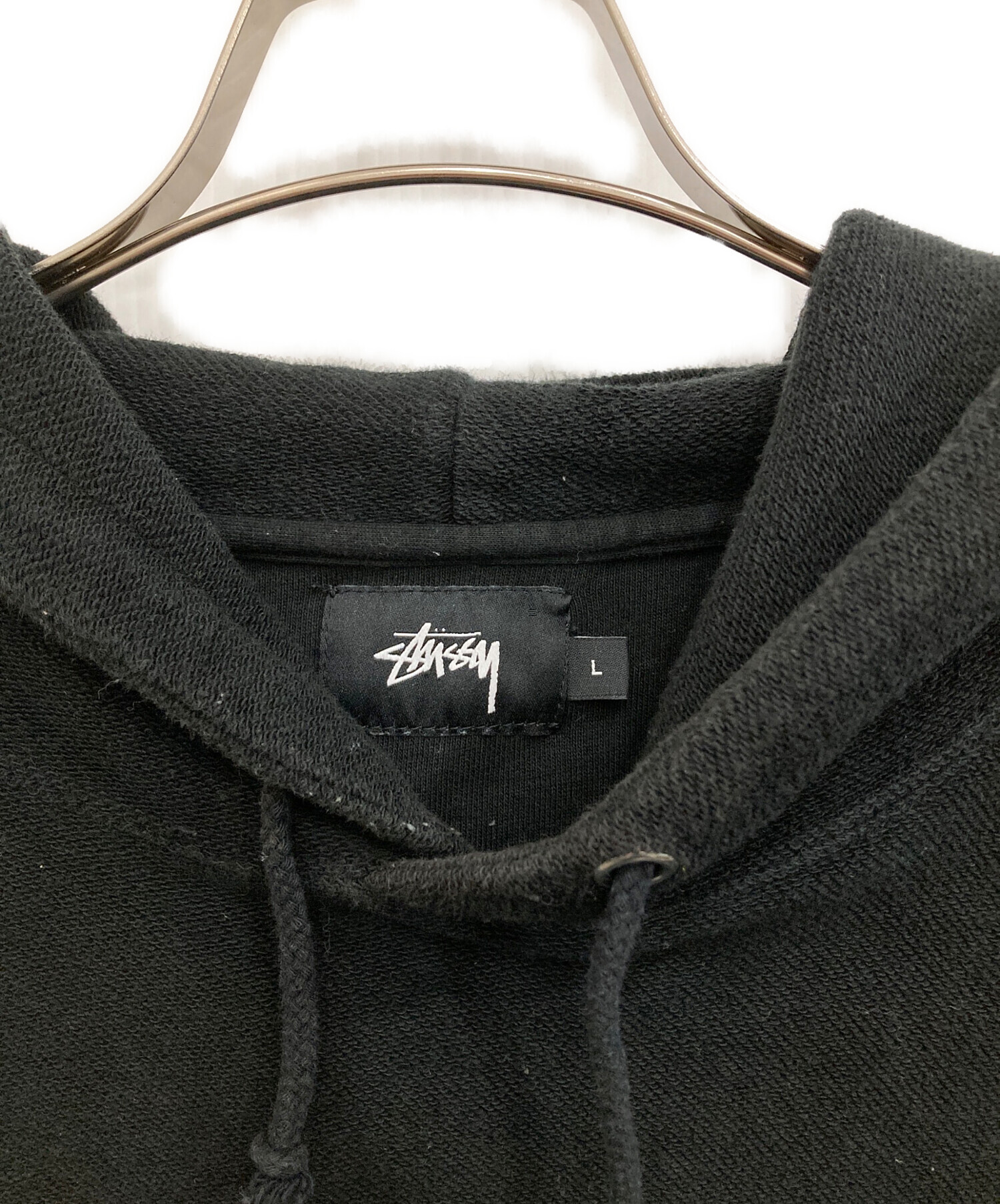 中古・古着通販】stussy (ステューシー) Applique パーカー ブラック 