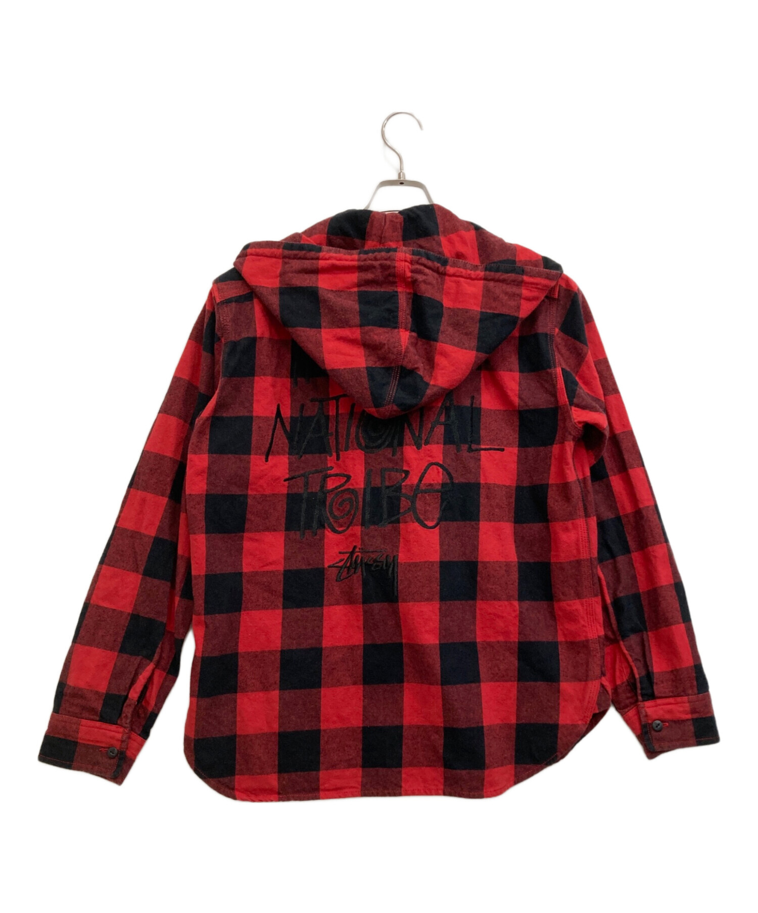 中古・古着通販】stussy (ステューシー) チェック柄ジップパーカー