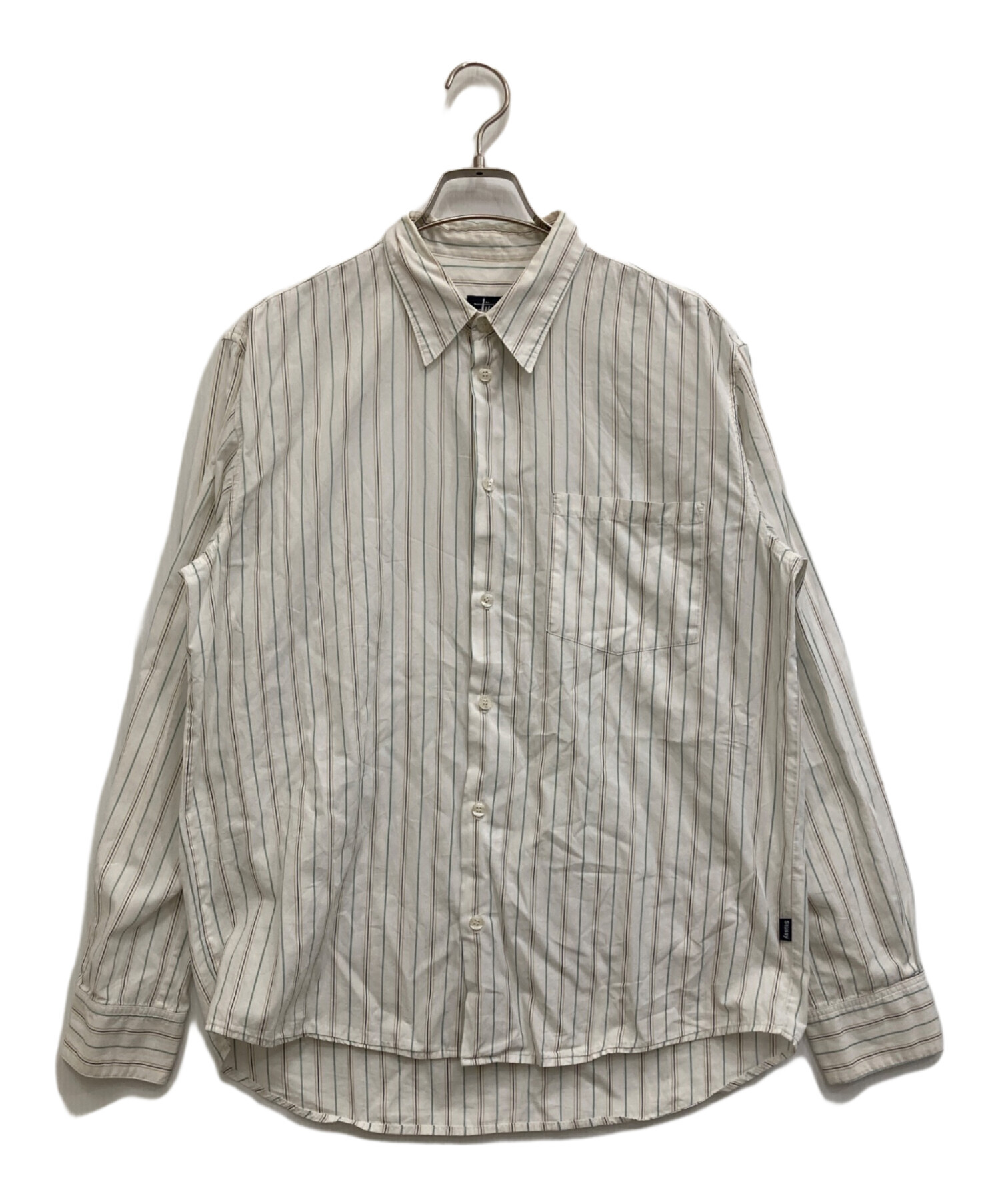 中古・古着通販】stussy (ステューシー) ストライプシャツ ホワイト 