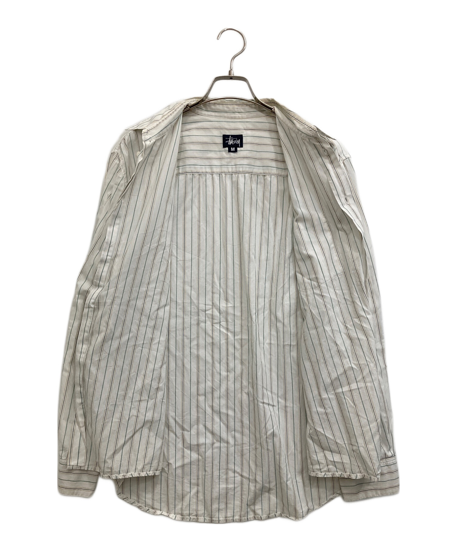 中古・古着通販】stussy (ステューシー) ストライプシャツ ホワイト 