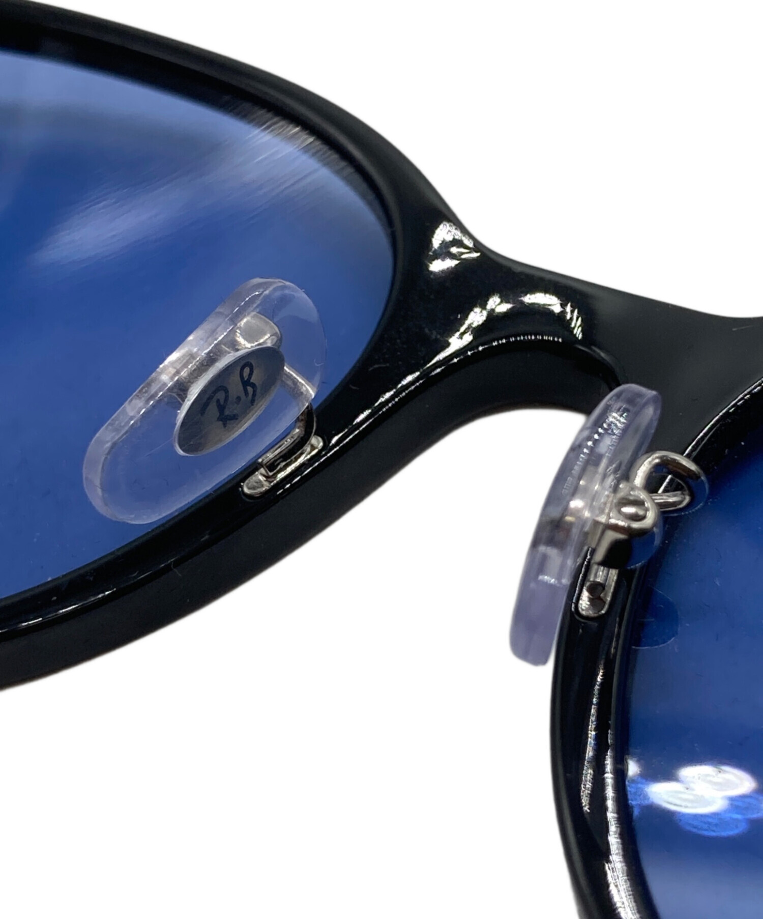 レイバン Ray-Ban サングラス プラスチック ブルー ユニセックス 送料無料【中古】 56372a Ray-Ban - 【美品】レイバン サングラス プラスチックフレーム ブルー