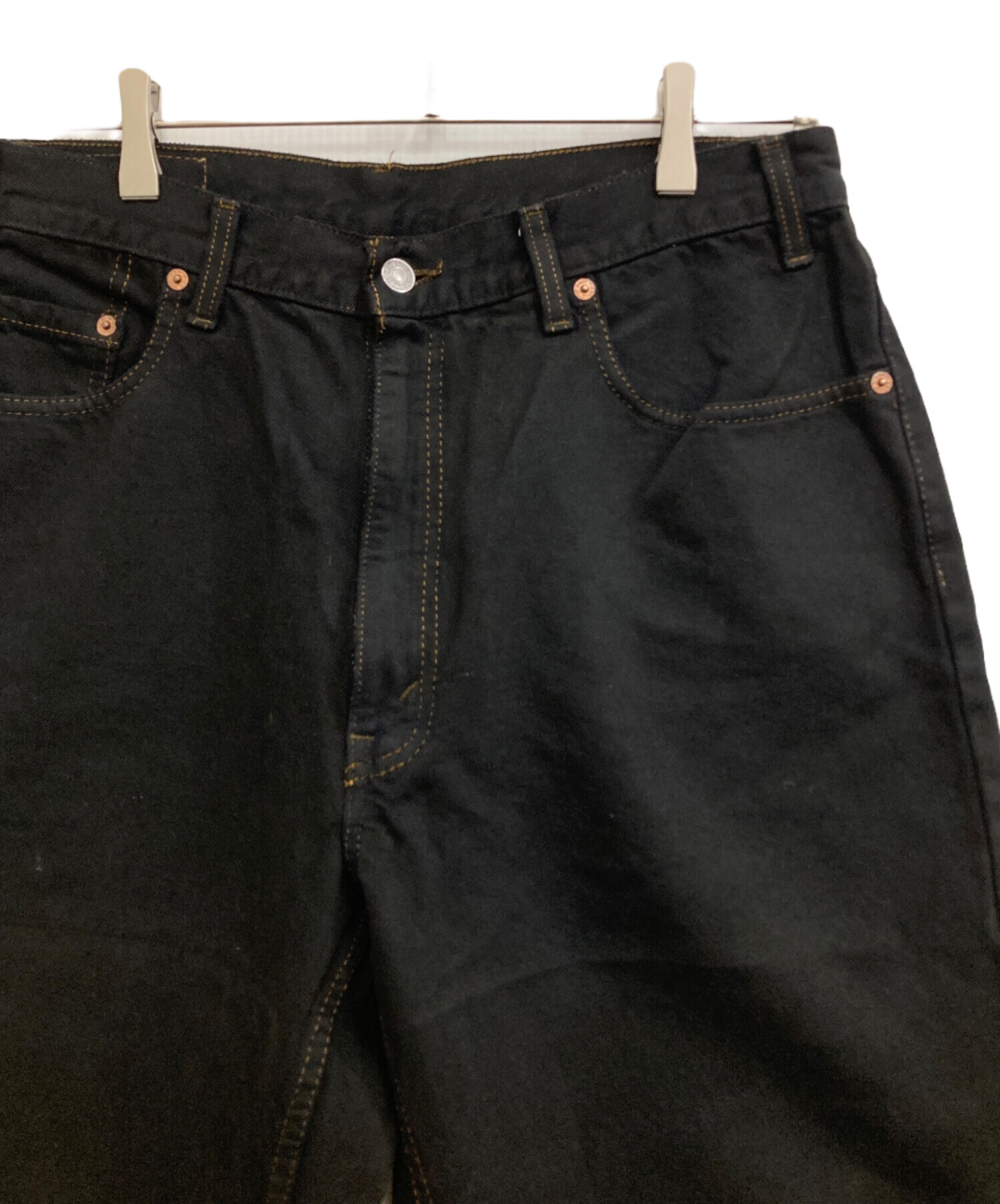 中古・古着通販】LEVI'S (リーバイス) ブラックデニムパンツ サイズ