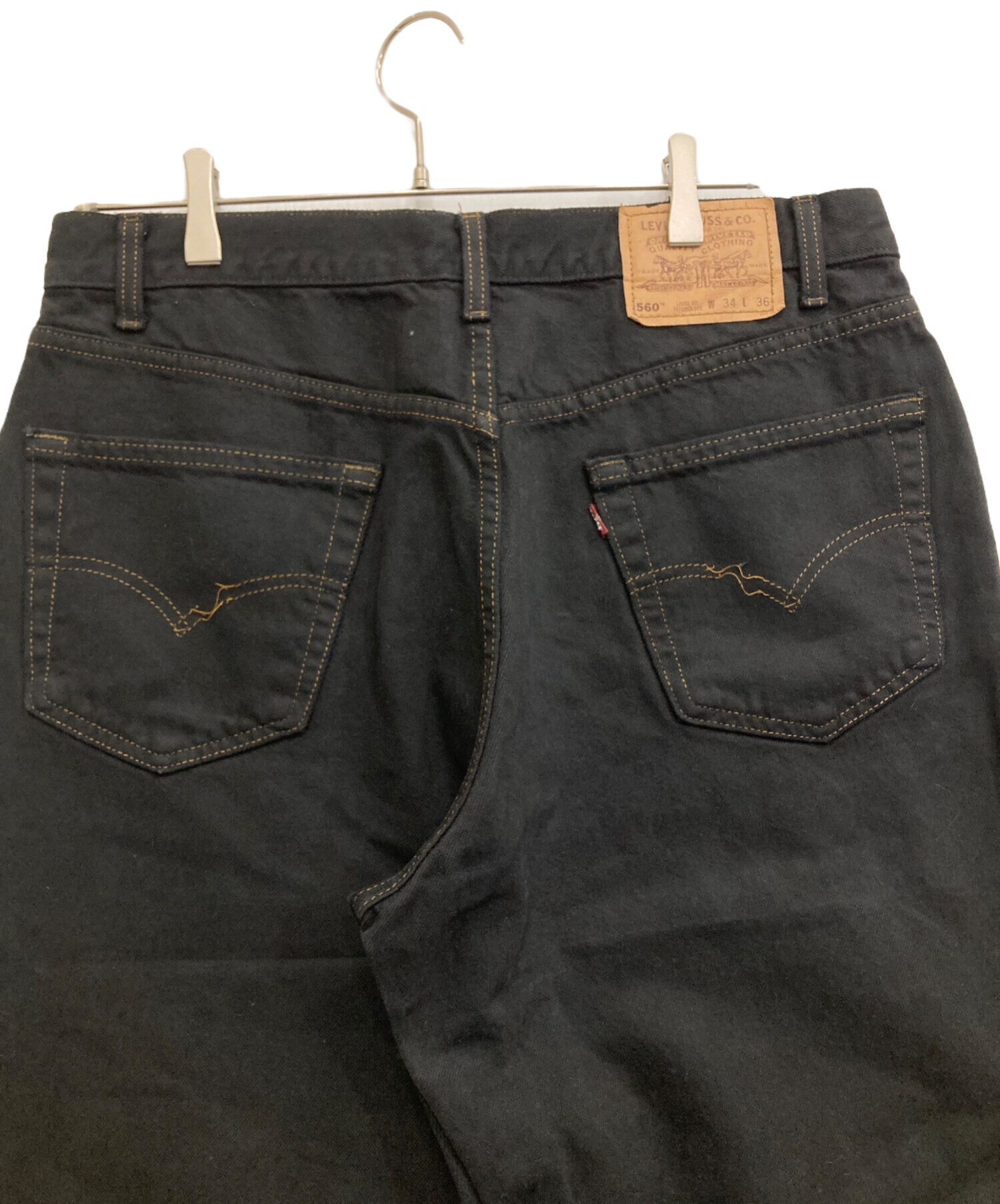 Levi's 古着　w35 l31 中古・古着通販】LEVI'S (リーバイス) ブラックデニムパンツ サイズ