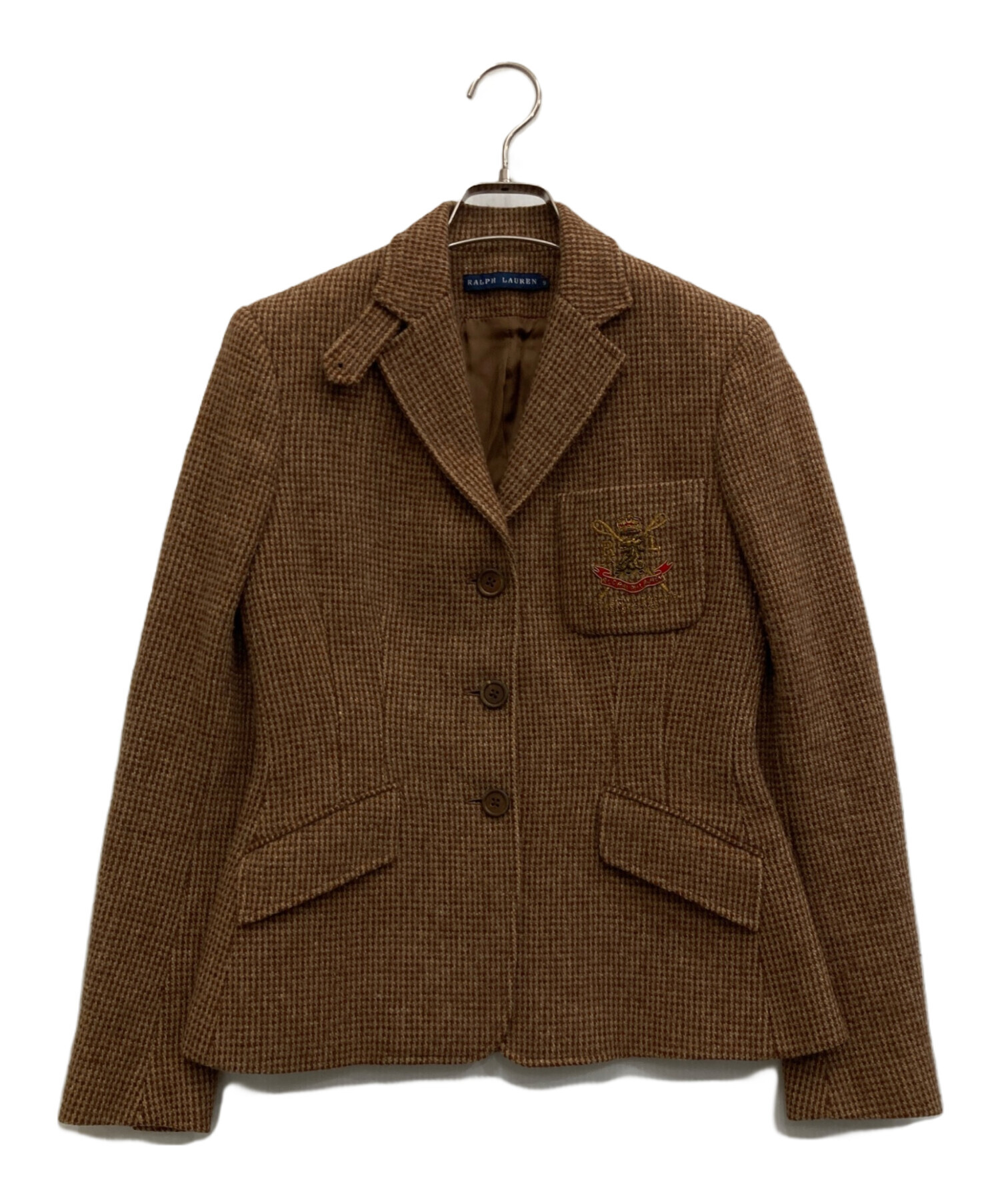 LAUREN RALPH LAUREN テーラードジャケット ブラウン Polo ソフト