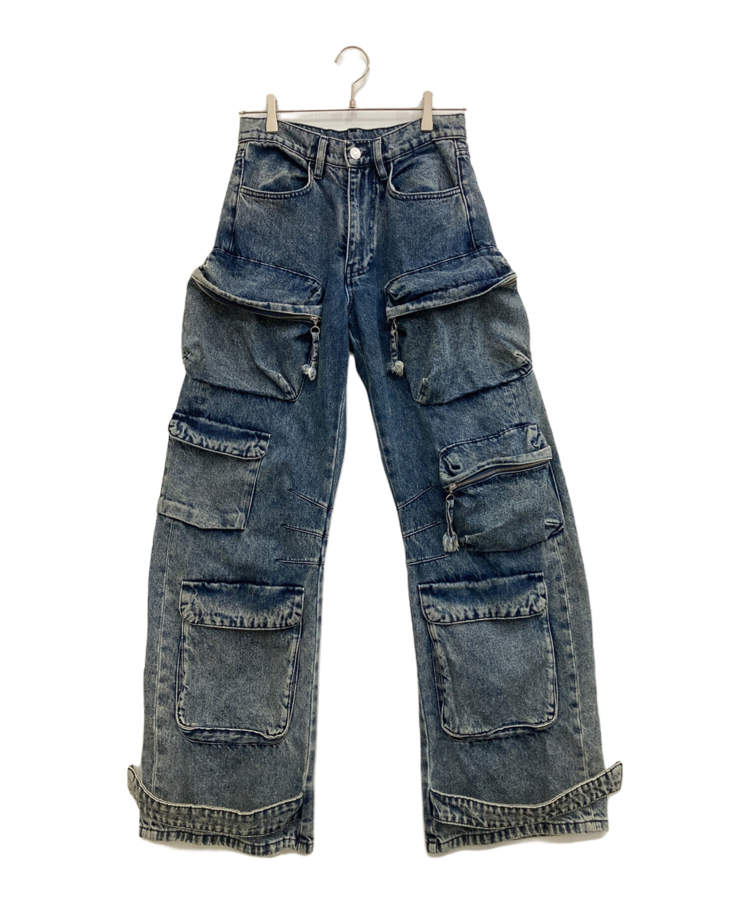 中古・古着通販】ZARA (ザラ) UTILITY デニムパンツ インディゴ サイズ 