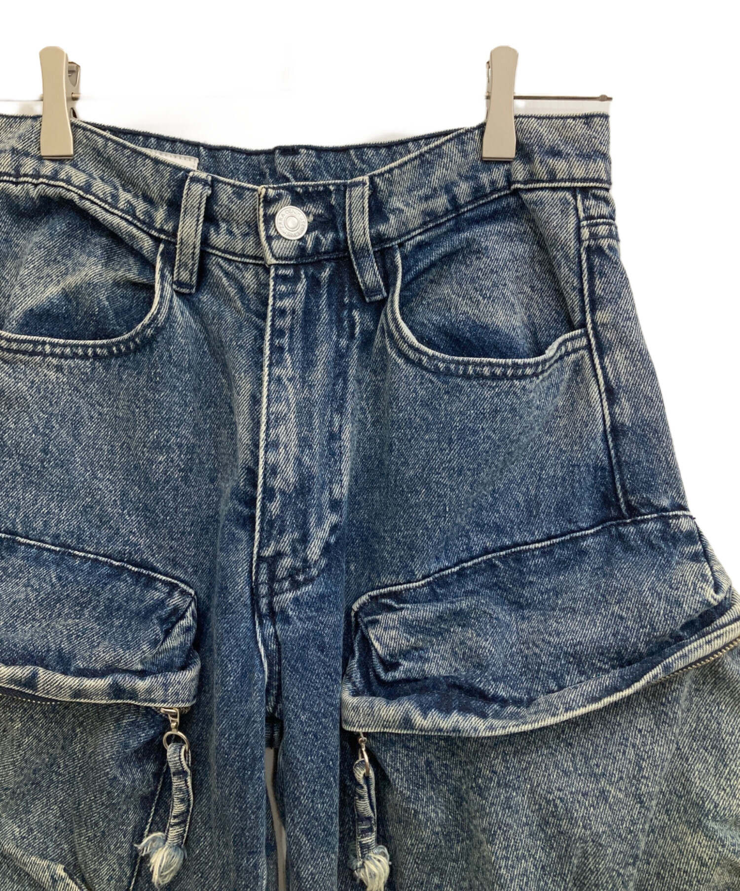 中古・古着通販】ZARA (ザラ) UTILITY デニムパンツ インディゴ サイズ 
