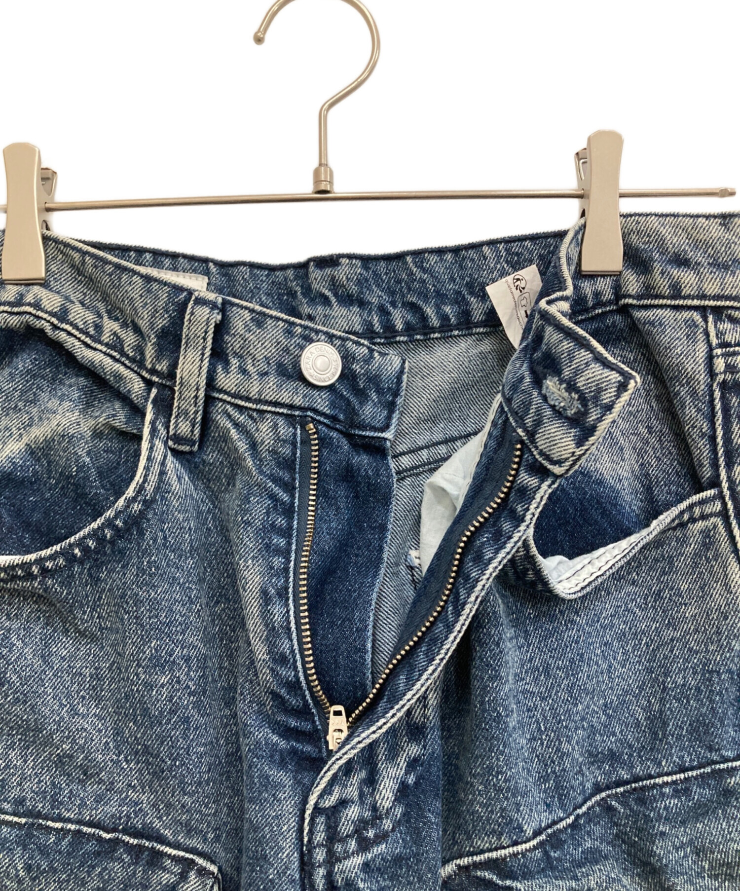 中古・古着通販】ZARA (ザラ) UTILITY デニムパンツ インディゴ サイズ 
