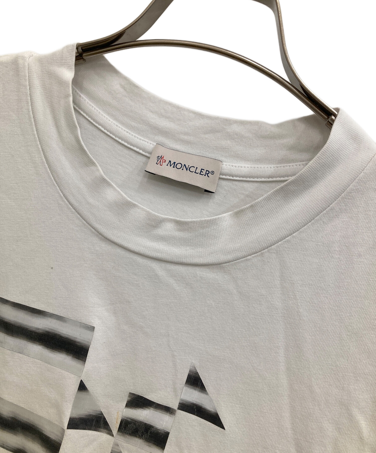 中古・古着通販】MONCLER (モンクレール) SS T-SHIRT ホワイト サイズ