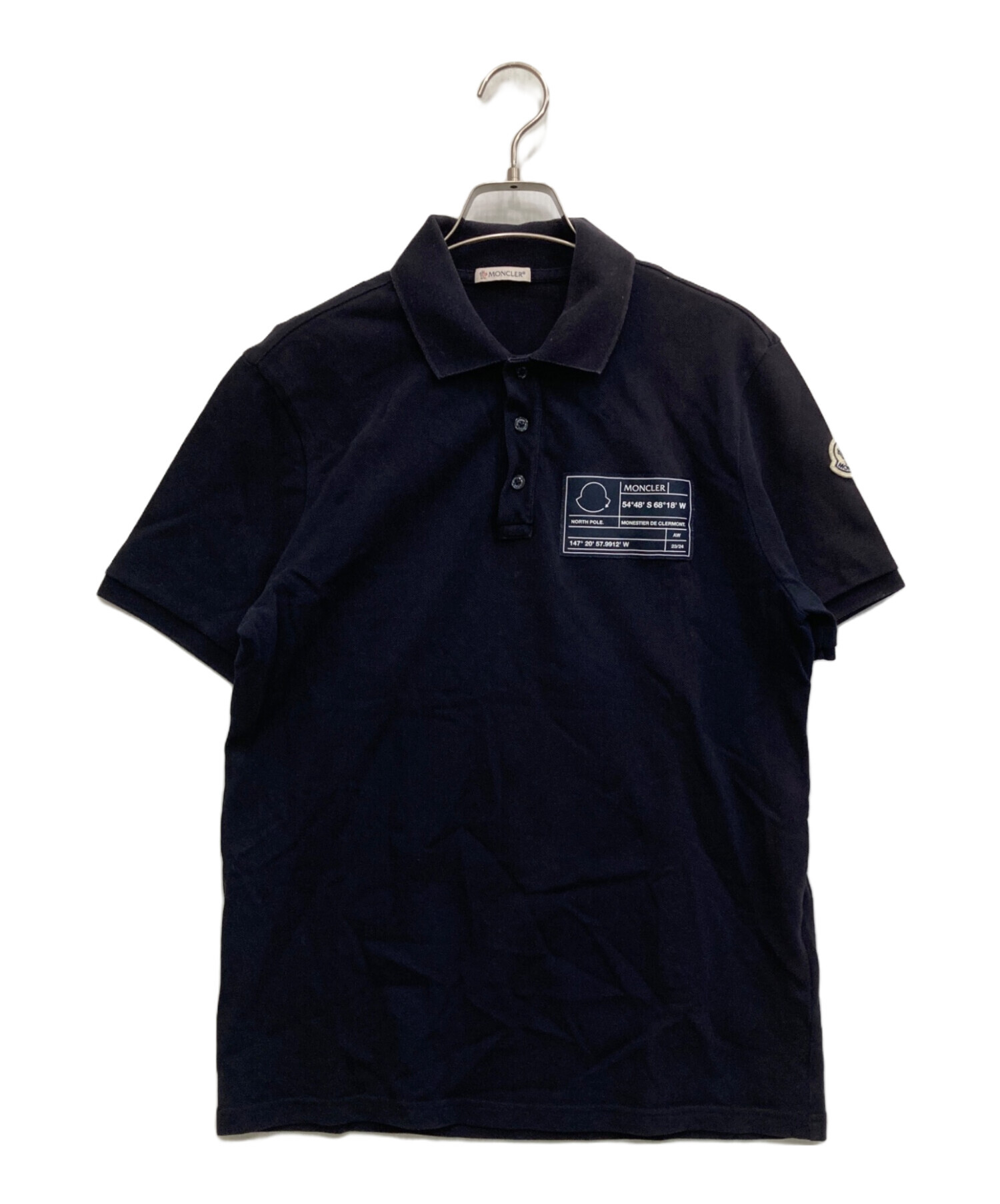 中古・古着通販】MONCLER (モンクレール) SS POLO ネイビー サイズ:M