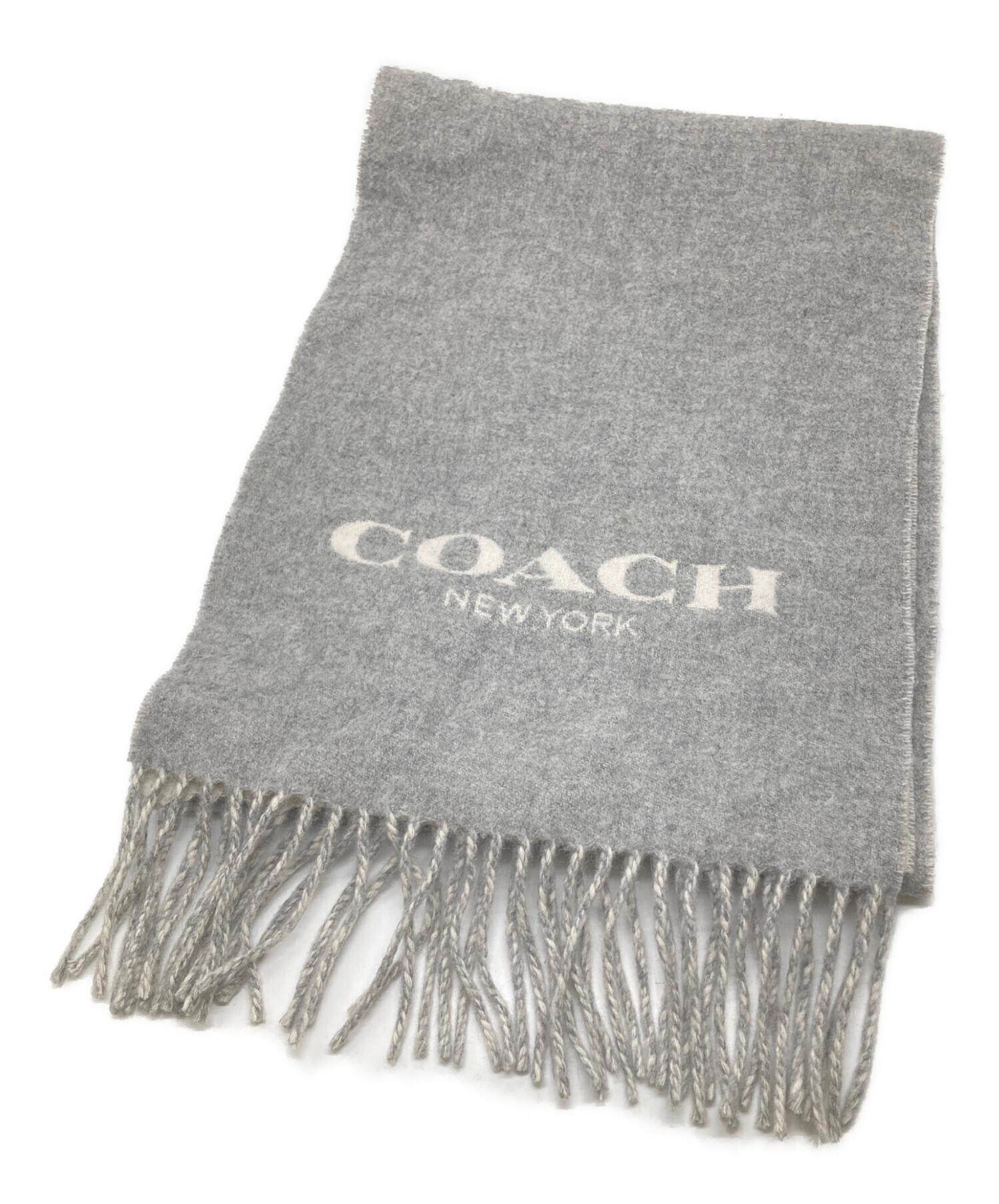 COACH マフラー 中古 グレー 中古・古着通販】COACH (コーチ) マフラー グレー｜ブランド・古着通販
