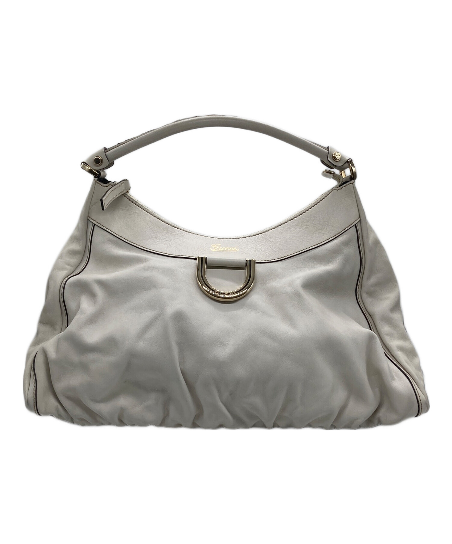 中古・古着通販】GUCCI (グッチ) ワンショルダーバッグ ホワイト 中古・古着通販】GUCCI (グッチ) ワンショルダーバッグ ホワイト