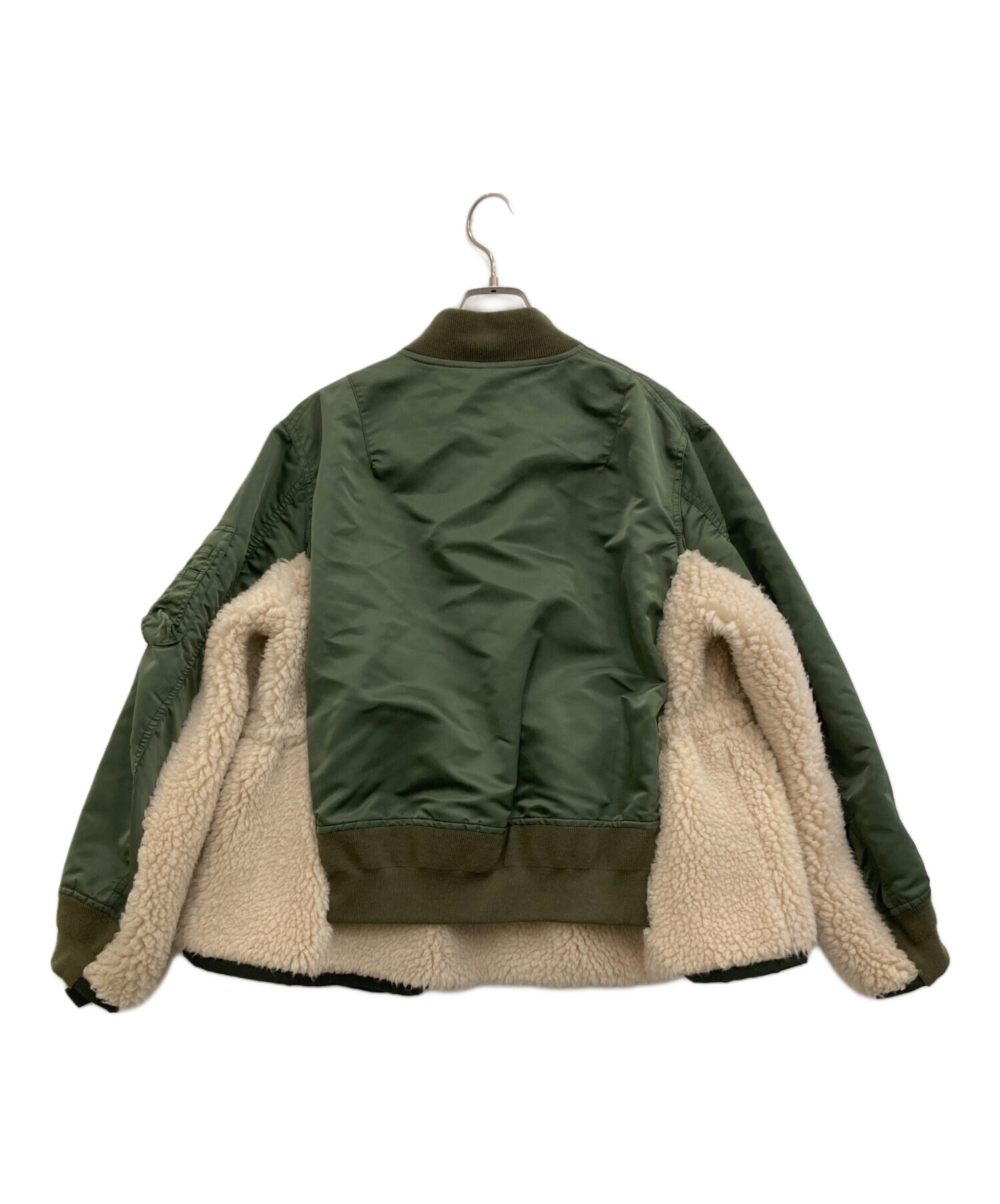 中古・古着通販】sacai (サカイ) Nylon Twill Mix Blouson オリーブ