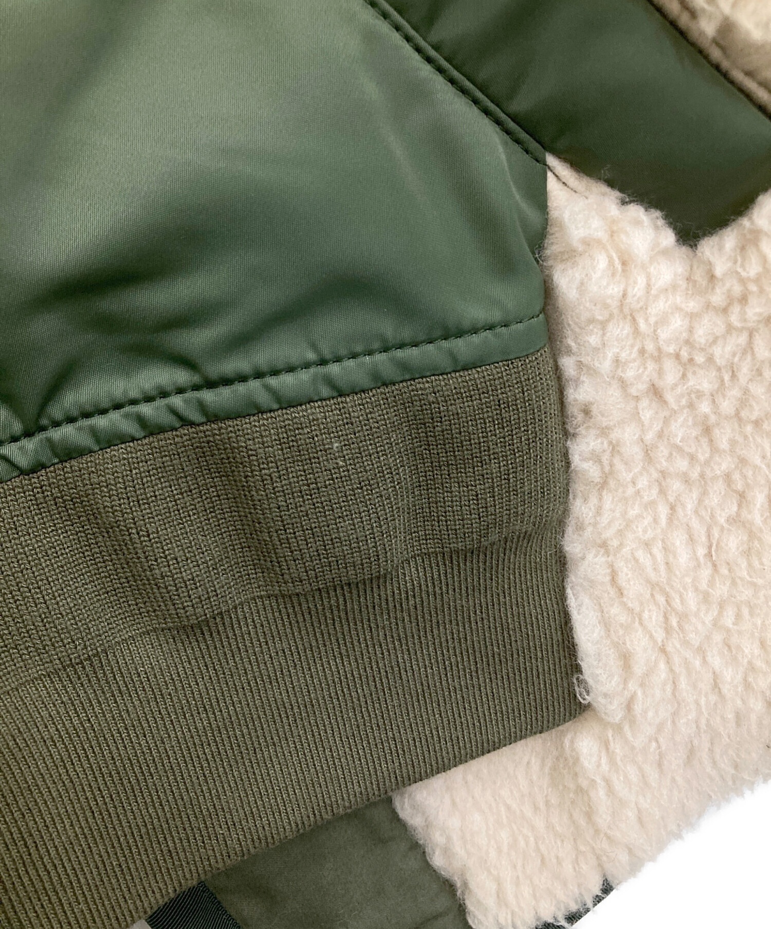 中古・古着通販】sacai (サカイ) Nylon Twill Mix Blouson オリーブ