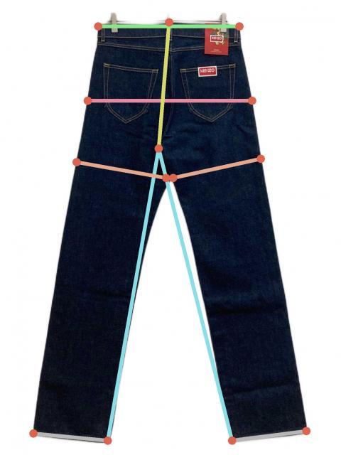 中古・古着通販】KENZO (ケンゾー) RINSE ASAGAO STRAIGHT JEANS