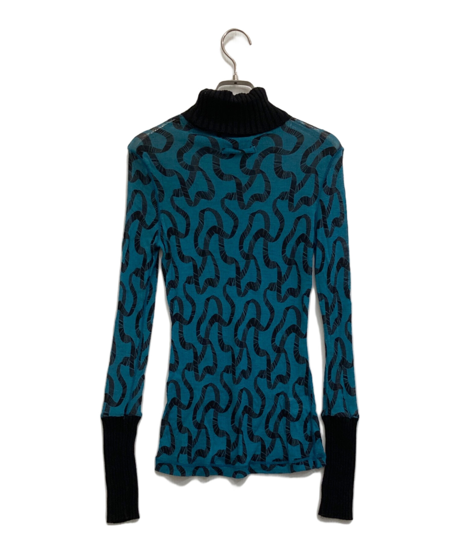 美品『Jean Paul Gaultier』ウールコート 落ち着いたブルー系燕尾 8004001478440_1.jpg?v=