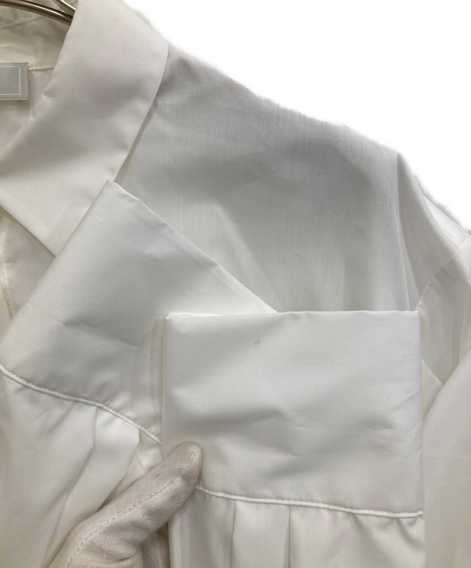 中古・古着通販】CELFORD (セルフォード) ショート丈シャツ ホワイト 