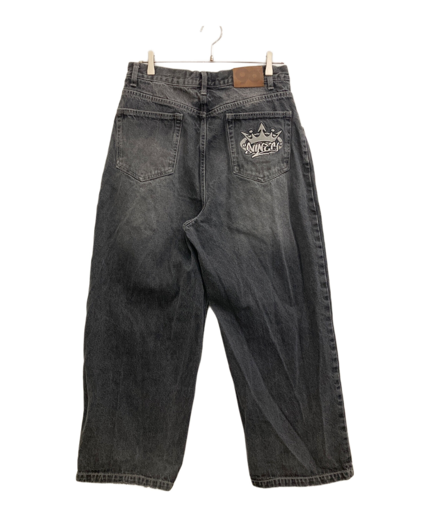 King Logo Buggy Denim Pants – YZ 9090 King Logo Vintage Like Denim